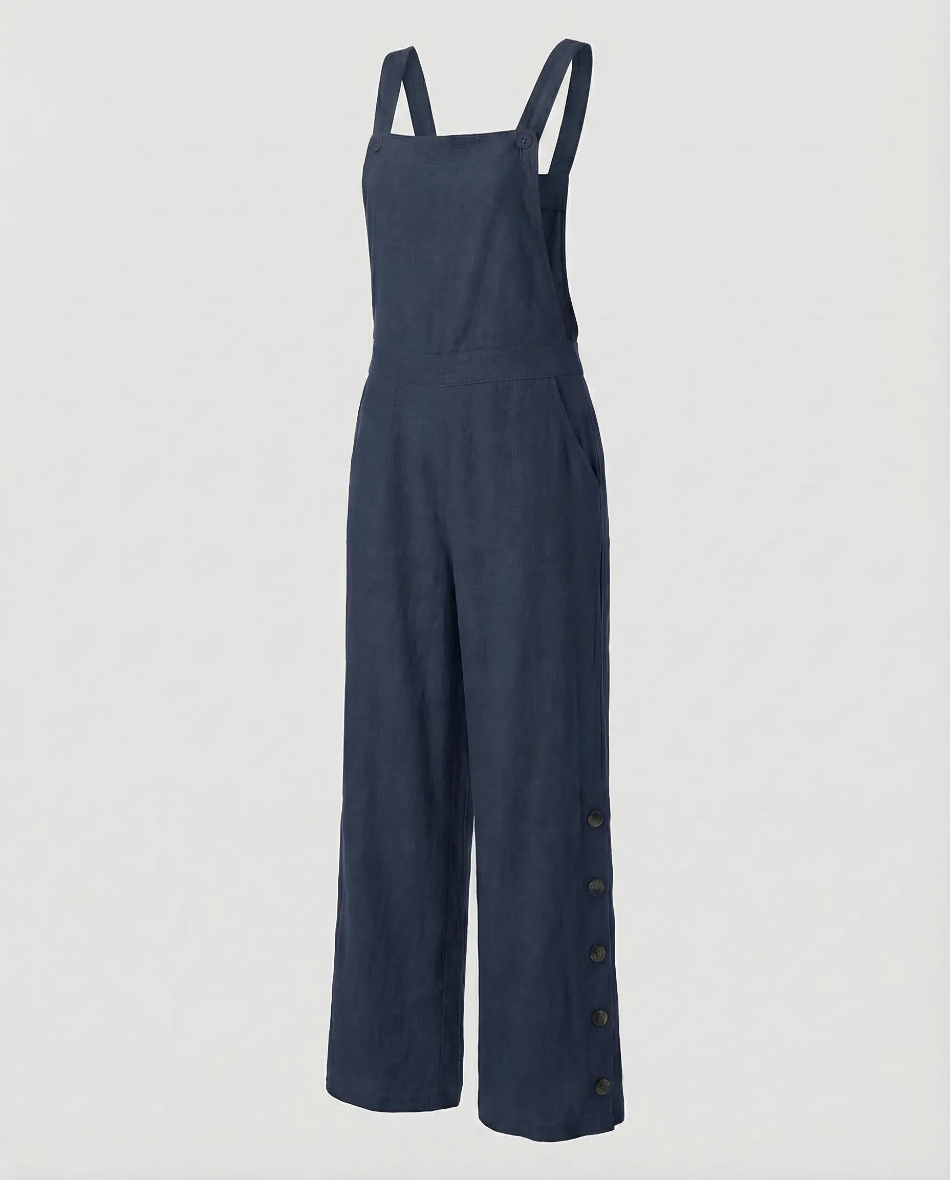 Damen Leinen Overall Weit - Image 5
