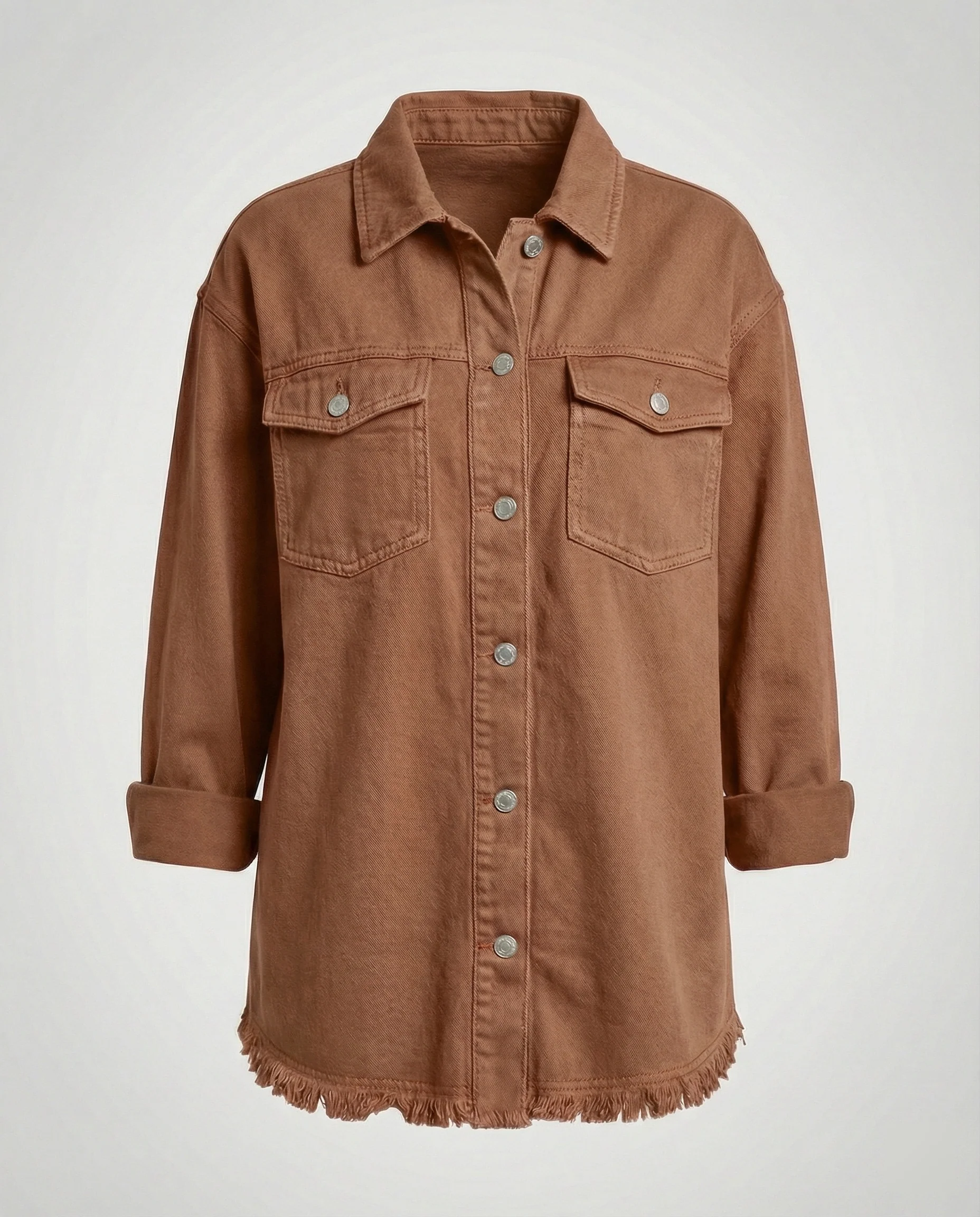 Damen Langarmhemd Jeansjacke Stil - Image 7