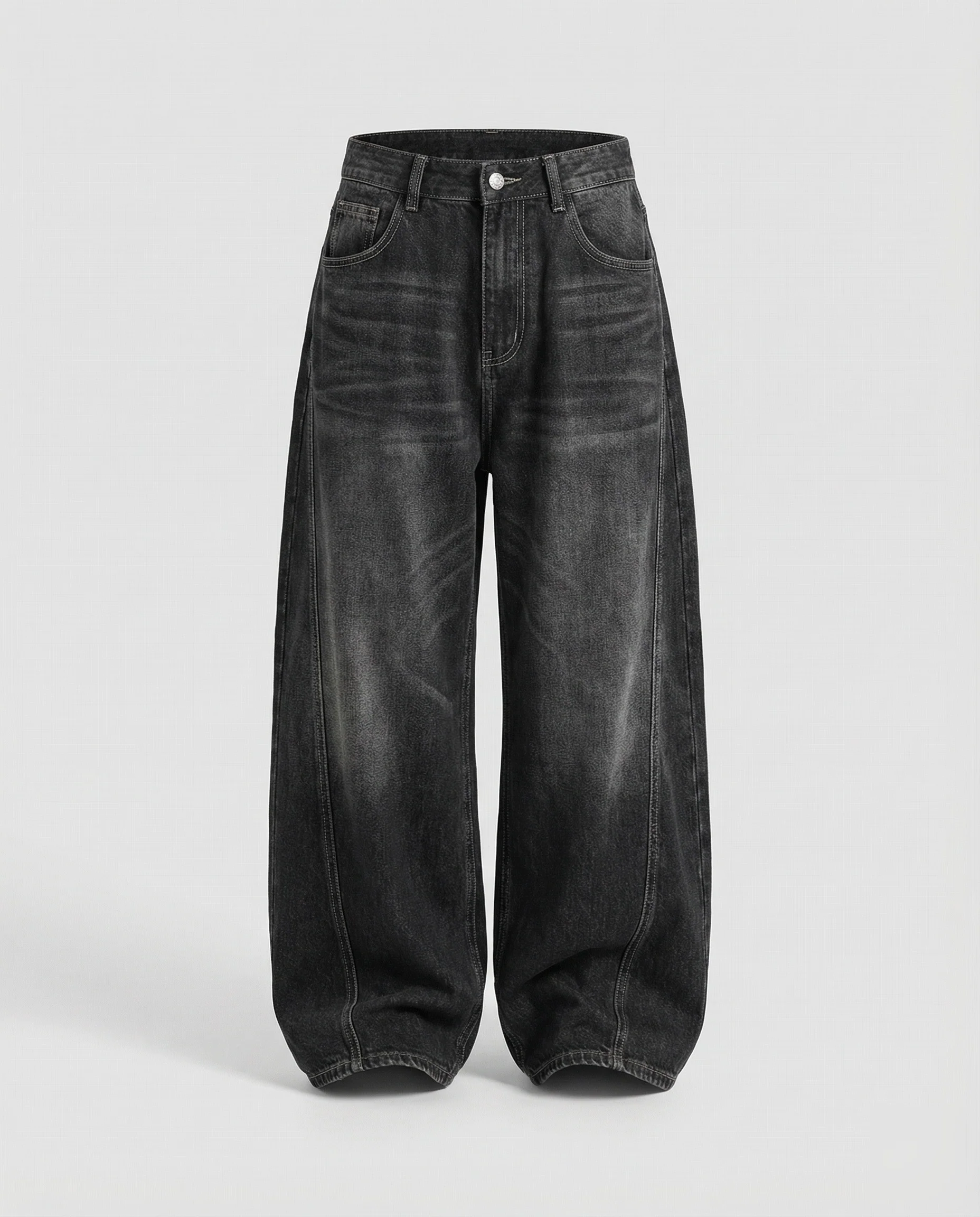 Damen Jeanshose Weit High Waist - Image 5