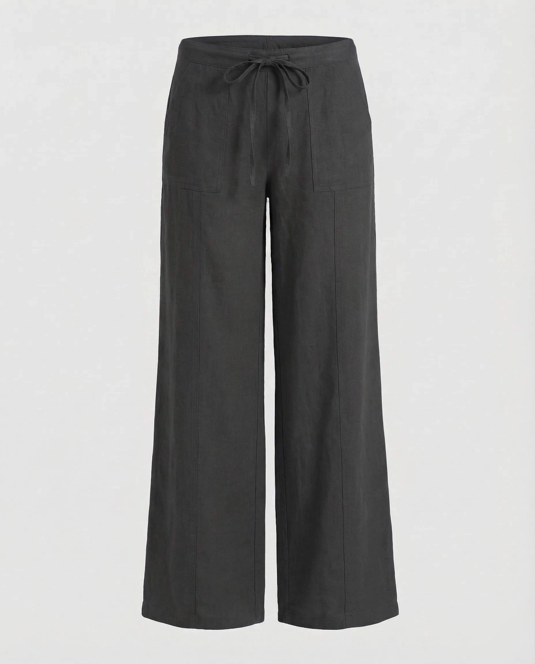 Damen Leinenhose Weit Tunnelzug - Image 7