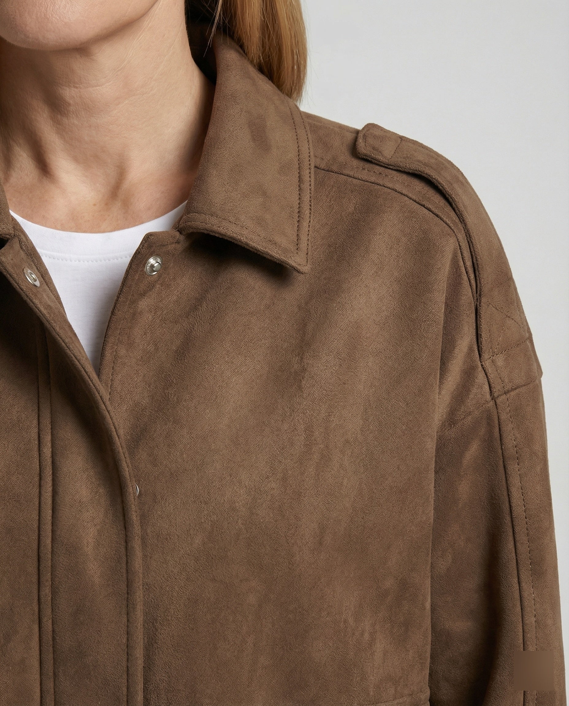 Freizeitkleidung Damen Velours Jacke Weit - Image 4