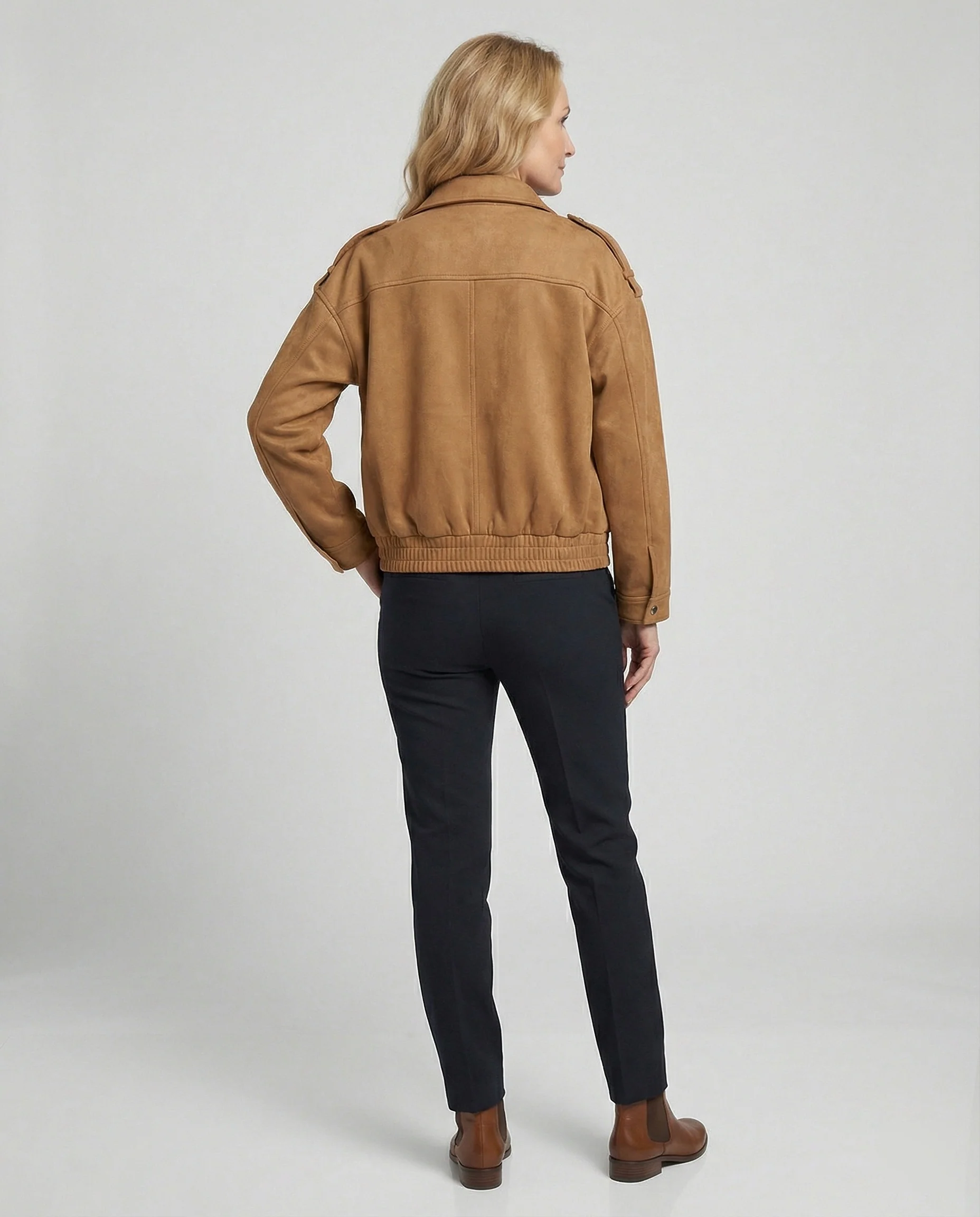 Freizeitkleidung Damen Wildleder Blouson - Image 3