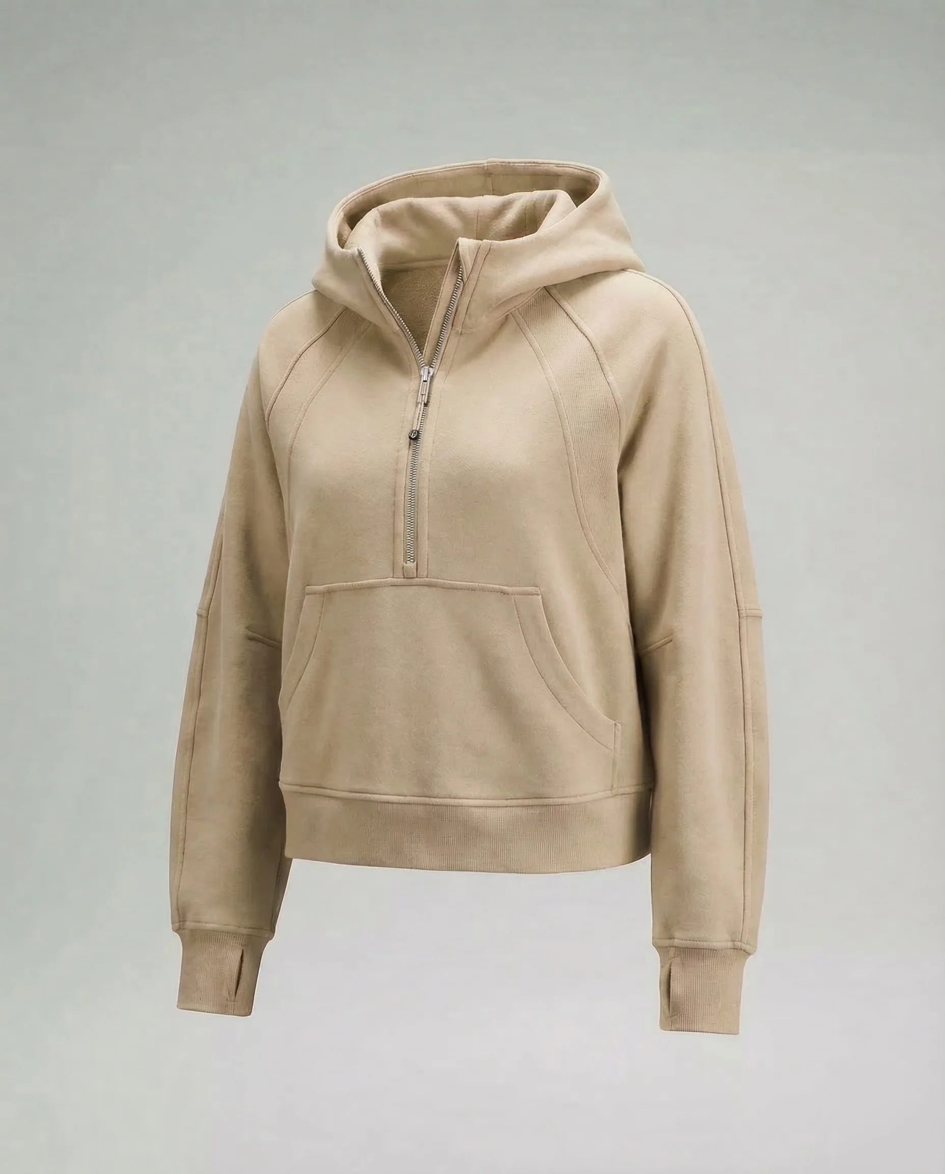 Damen Hoodie Oversize Reißverschluss - Image 11