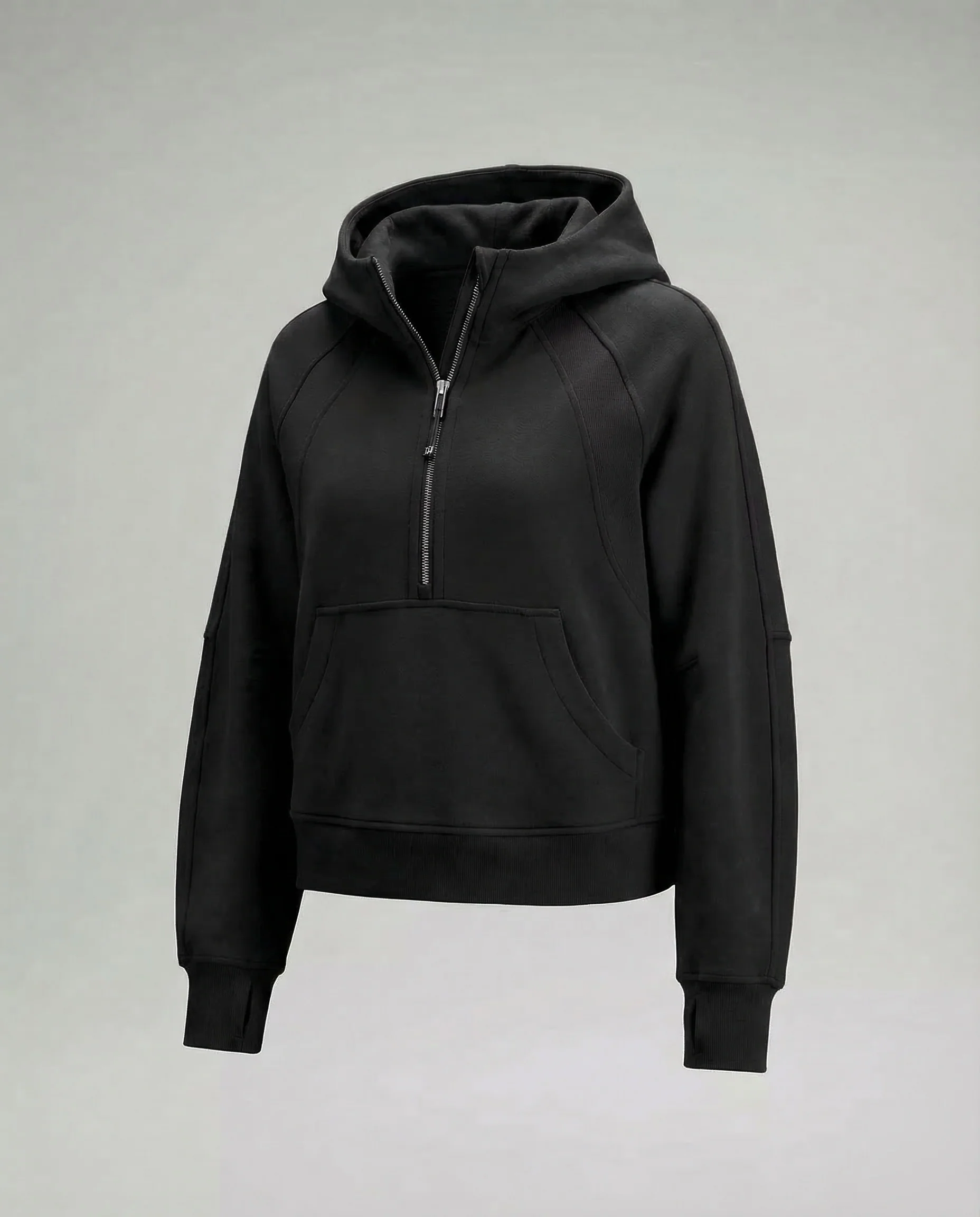 Damen Hoodie Oversize Reißverschluss - Image 9