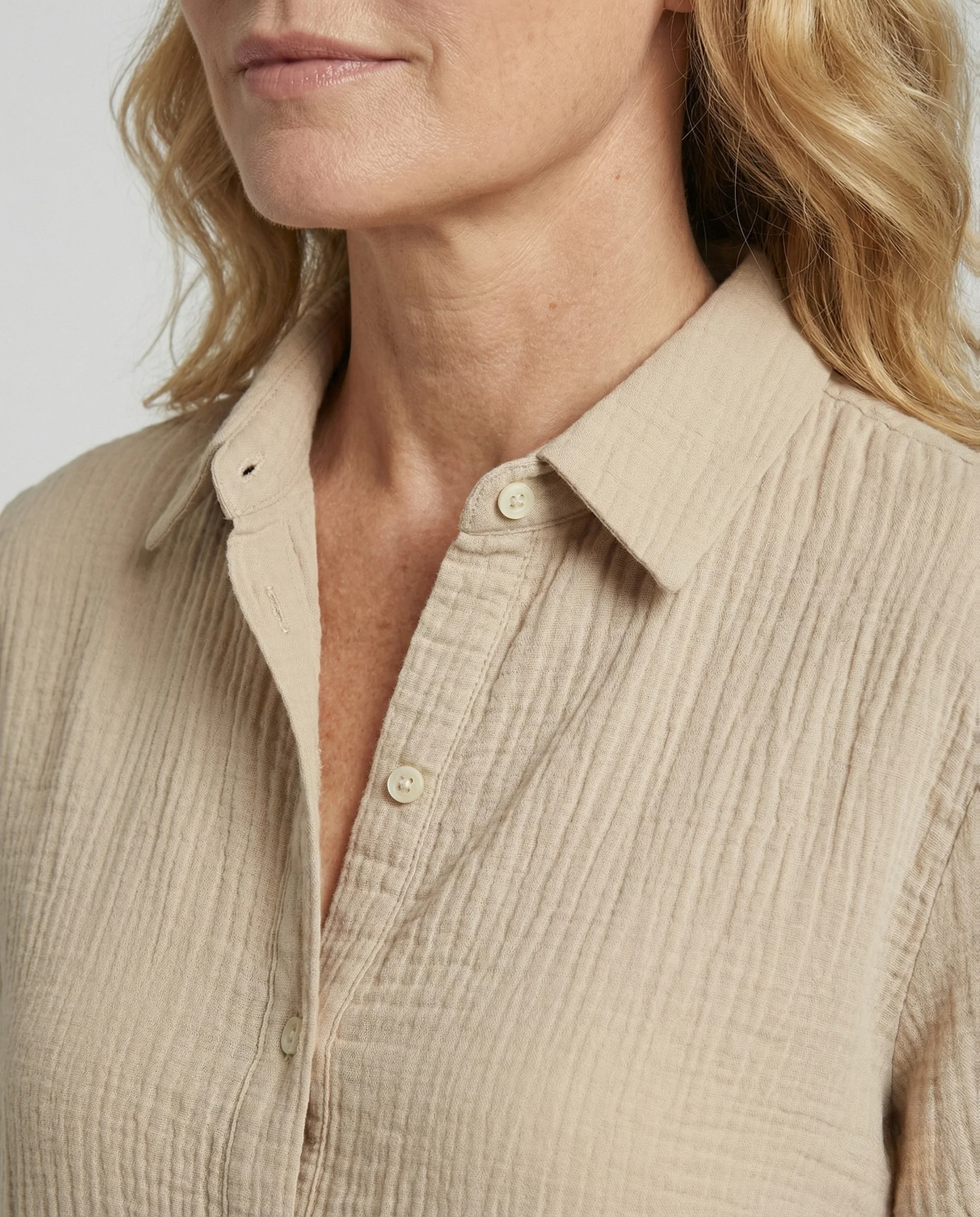 Hemd Damen Baumwolle Oversize - Image 3