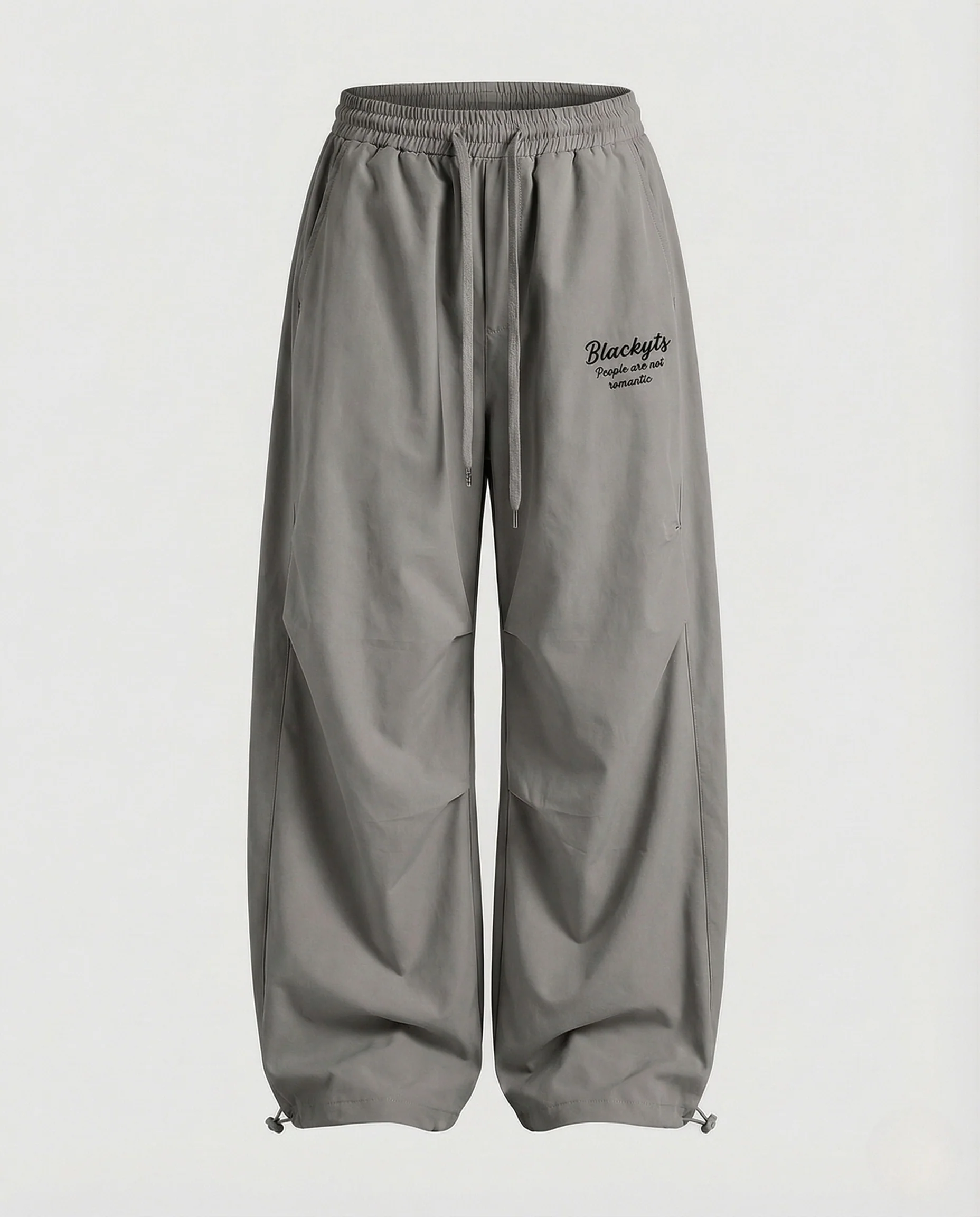 Damen Baggy Hose Weit mit Elastischem Bund - Image 6