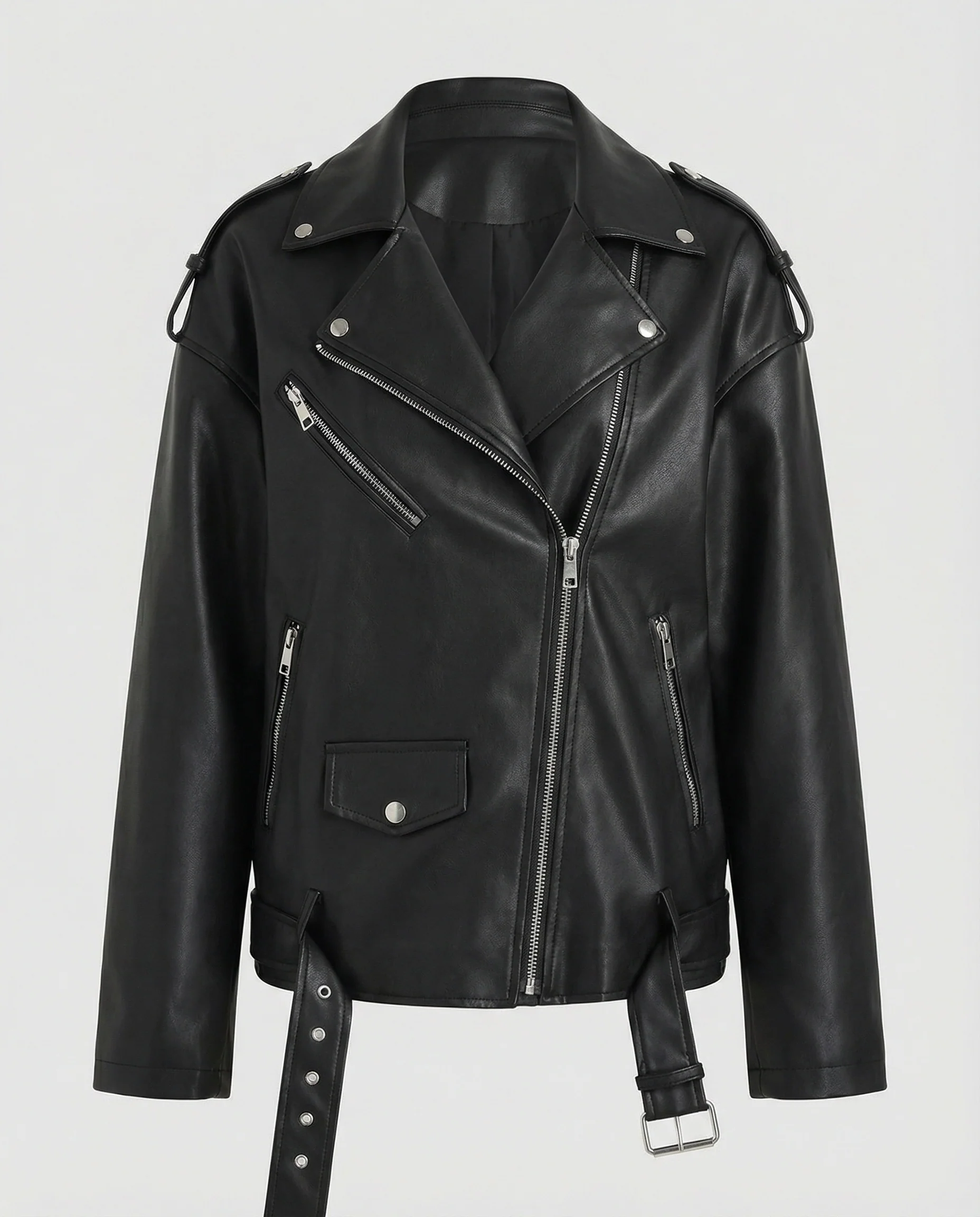 Freizeitkleidung Damen Bikerjacke Vegan - Image 2