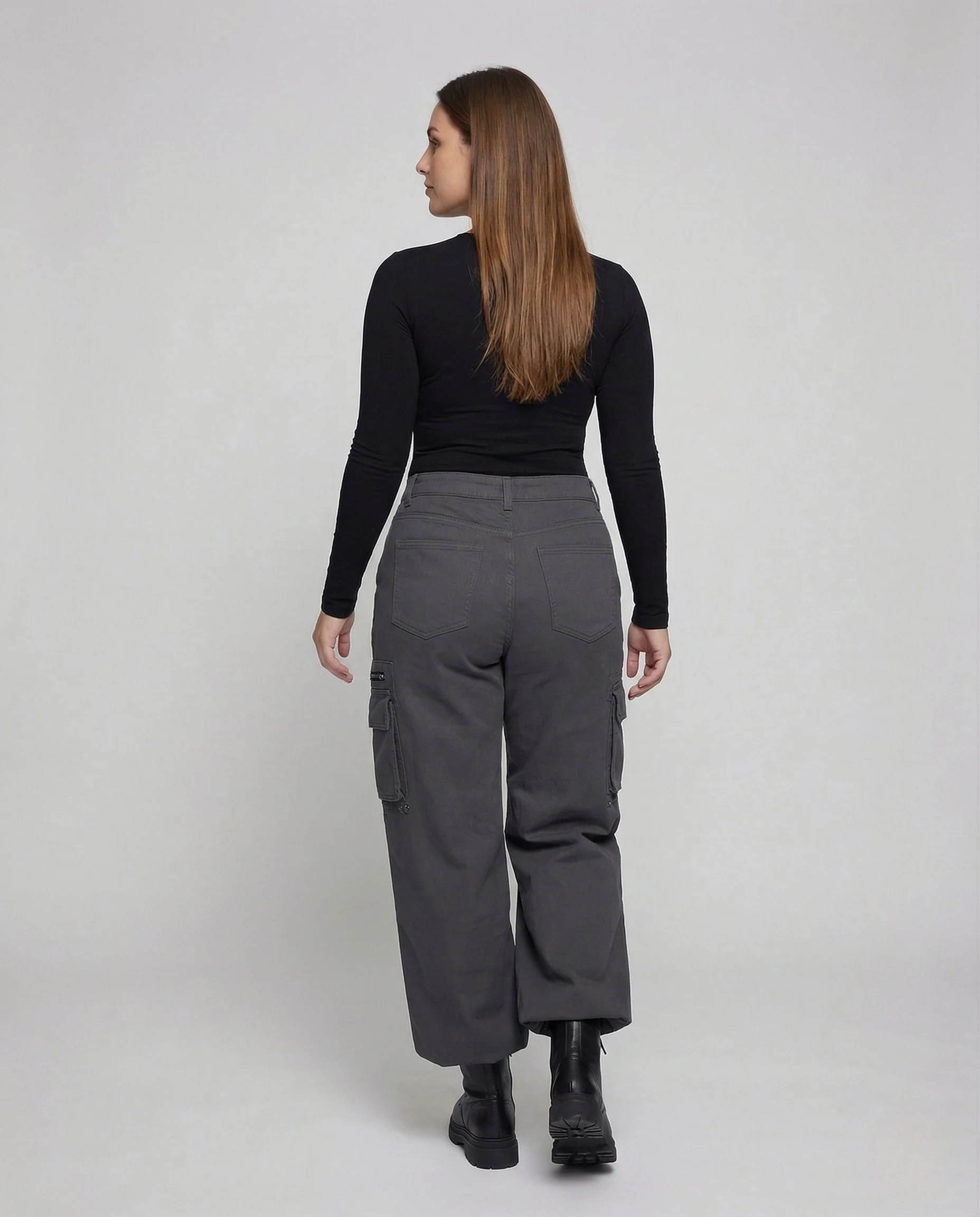 Damen Cargo Hose High Waist - Image 4