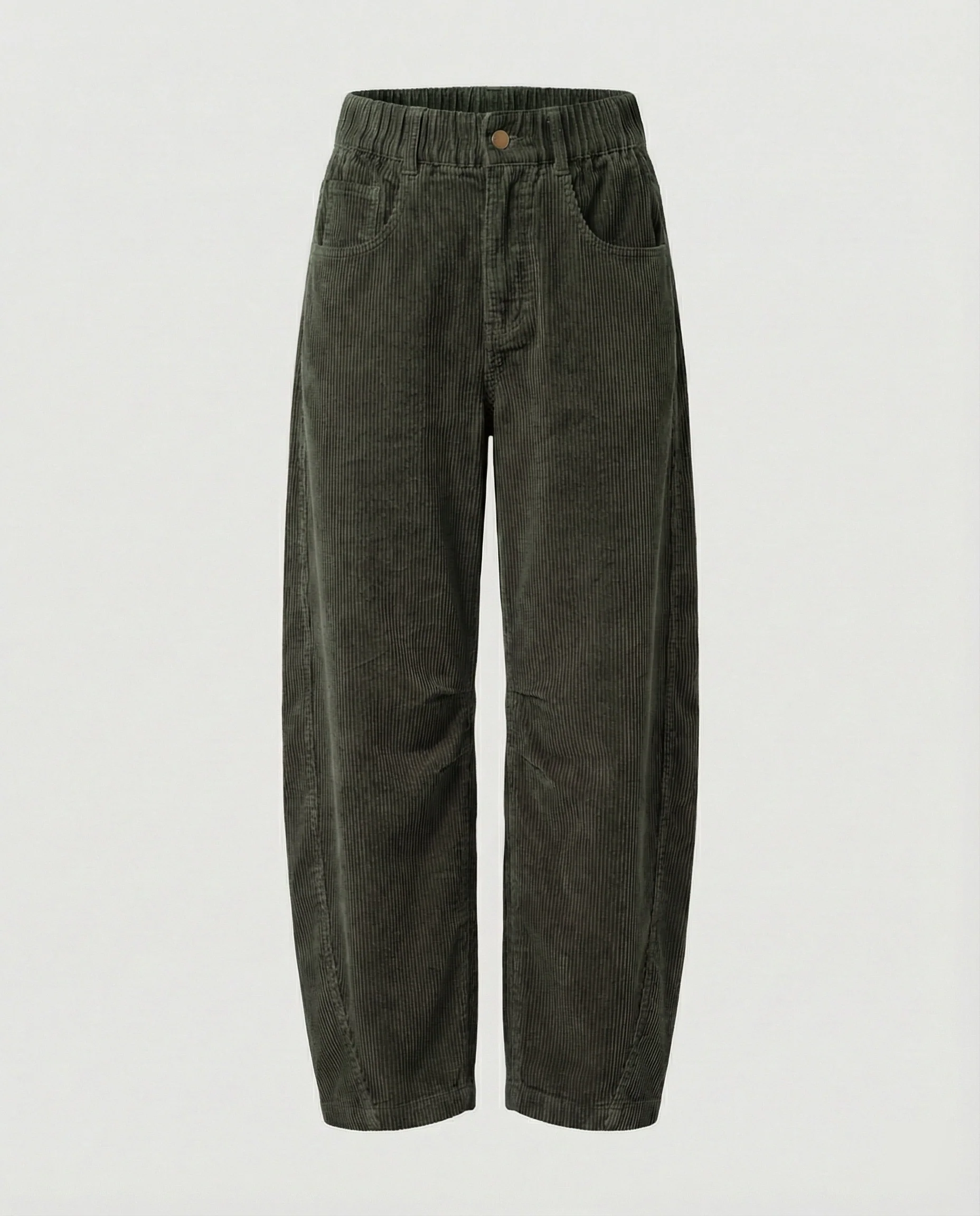 Damen Cordhose Damen weit High Waist - Image 5