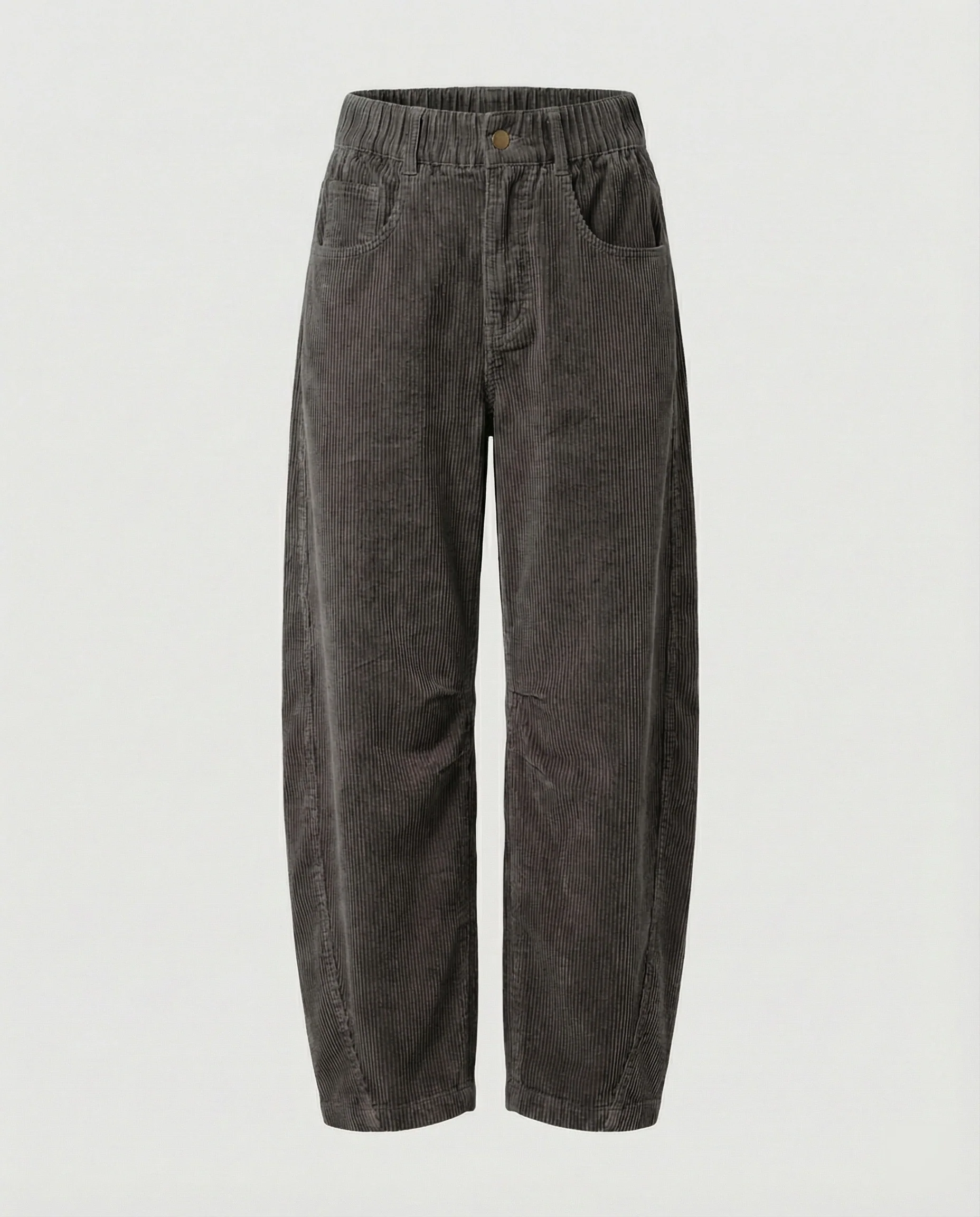 Damen Cordhose Damen weit High Waist - Image 6