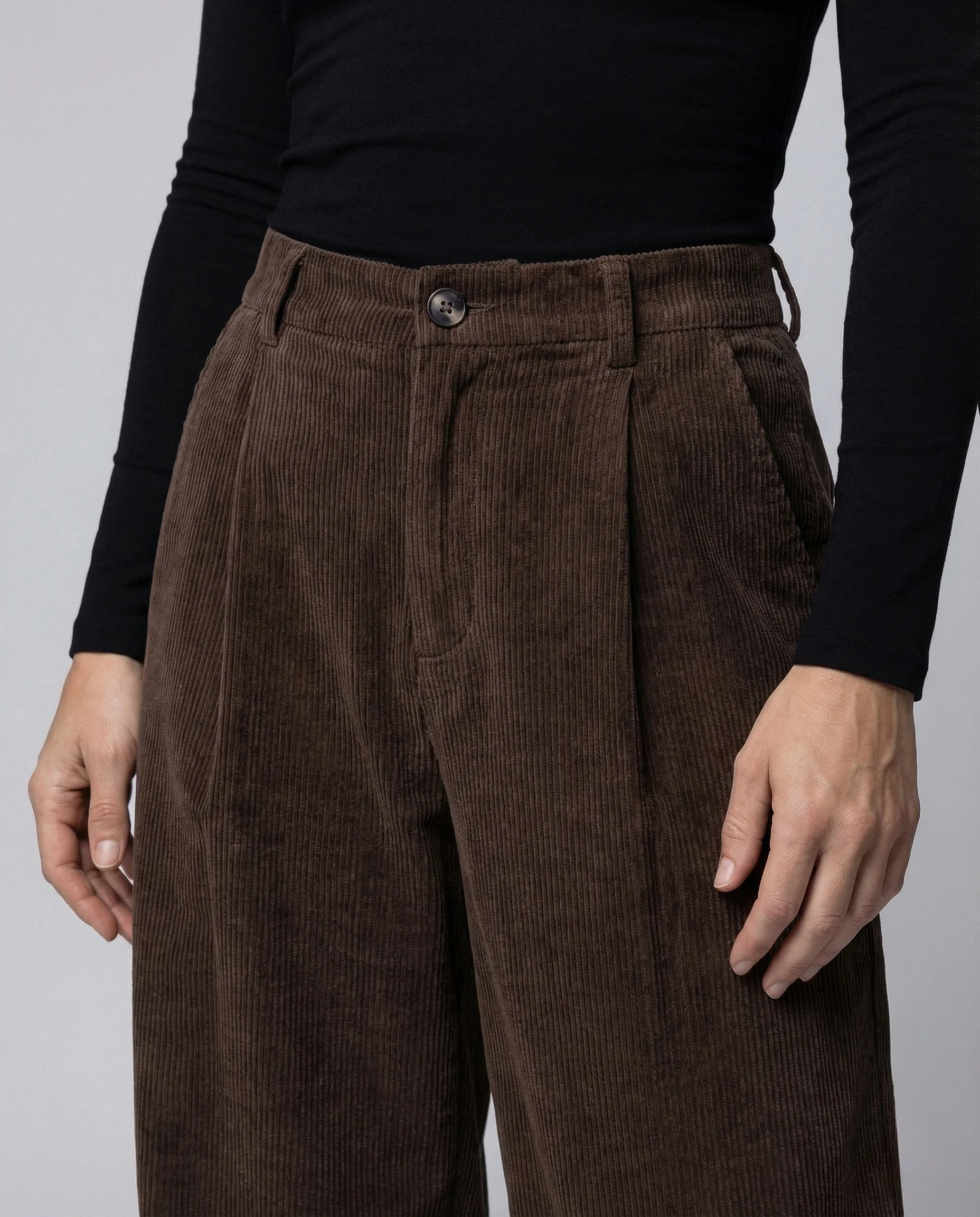 Damen Feincordhose Bundfalten Ballonbein - Image 3
