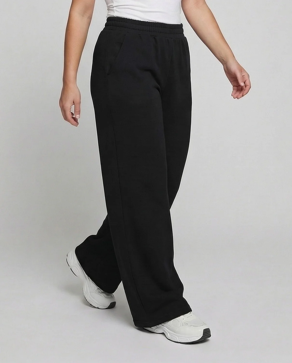 Damen Palazzo Hose High Waist Fließend - Image 2