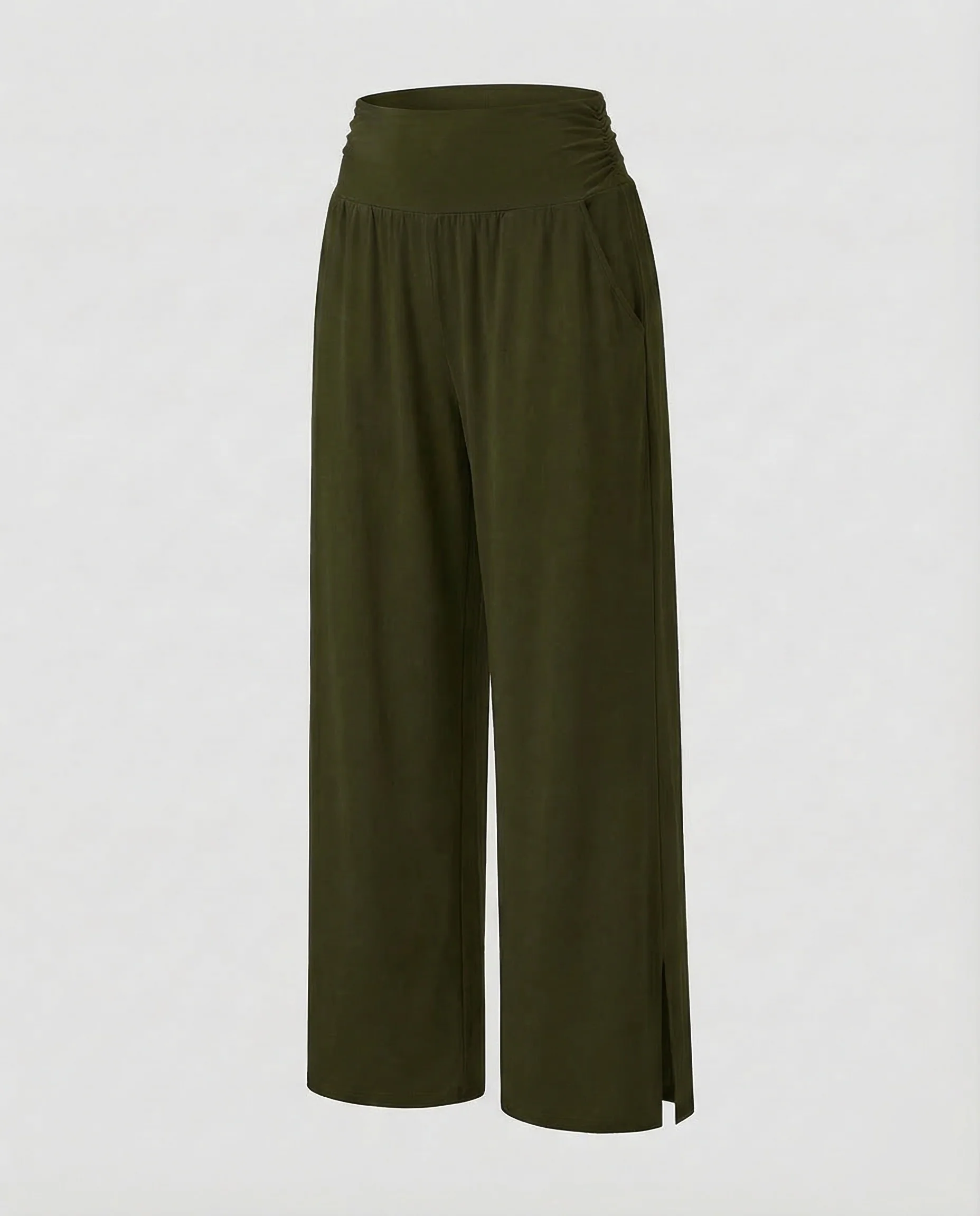 Damen Yogahose Weit Schlitz - Image 13