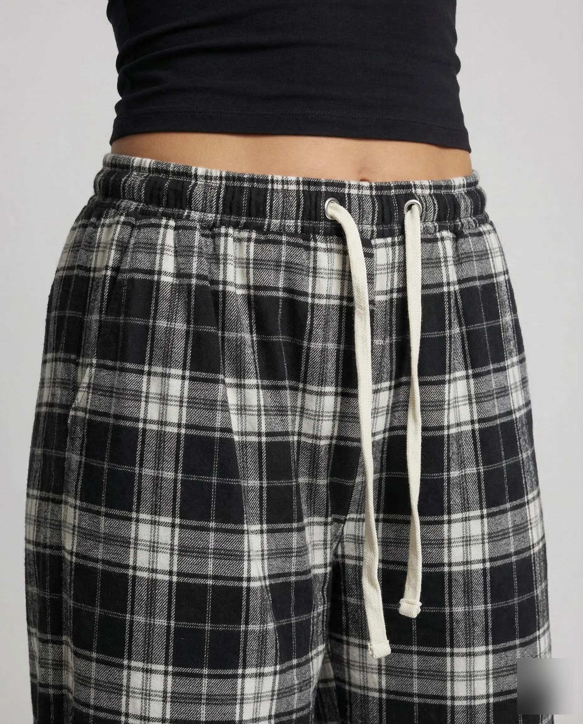 Damen Freizeit Hose Karo - Image 3