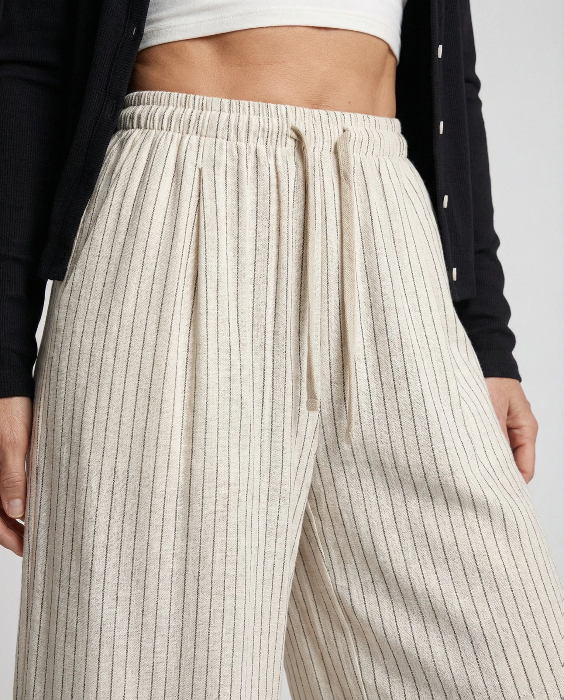 Palazzohose Damen Gerippt - Image 4