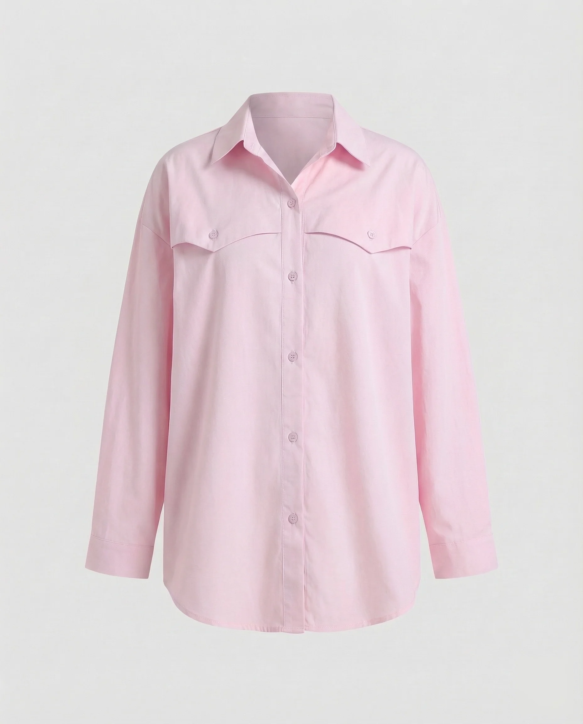 Oversized Blusentop Damen mit Brustklappen - Image 7