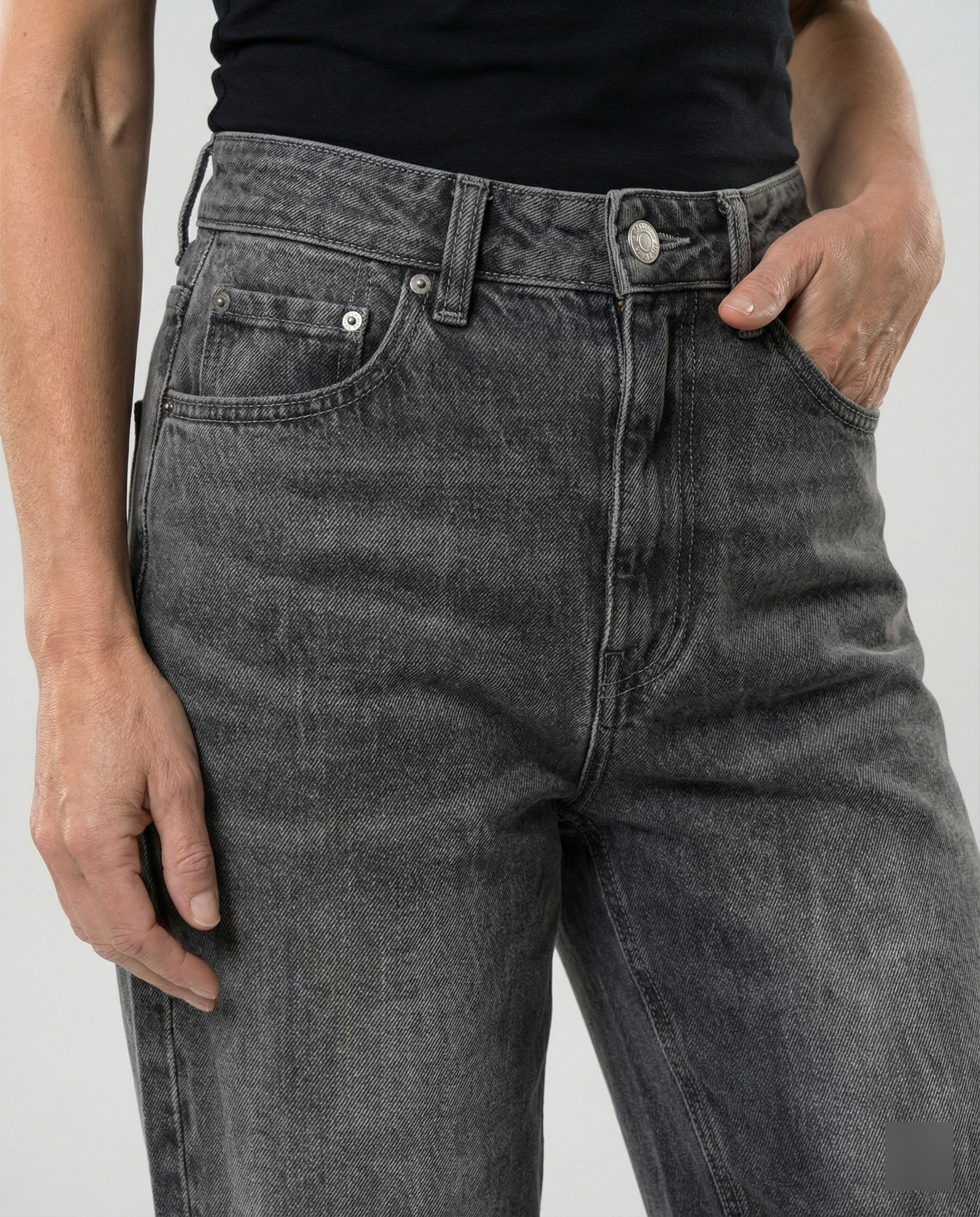Damen Jeans weit High Waist Used - Image 2