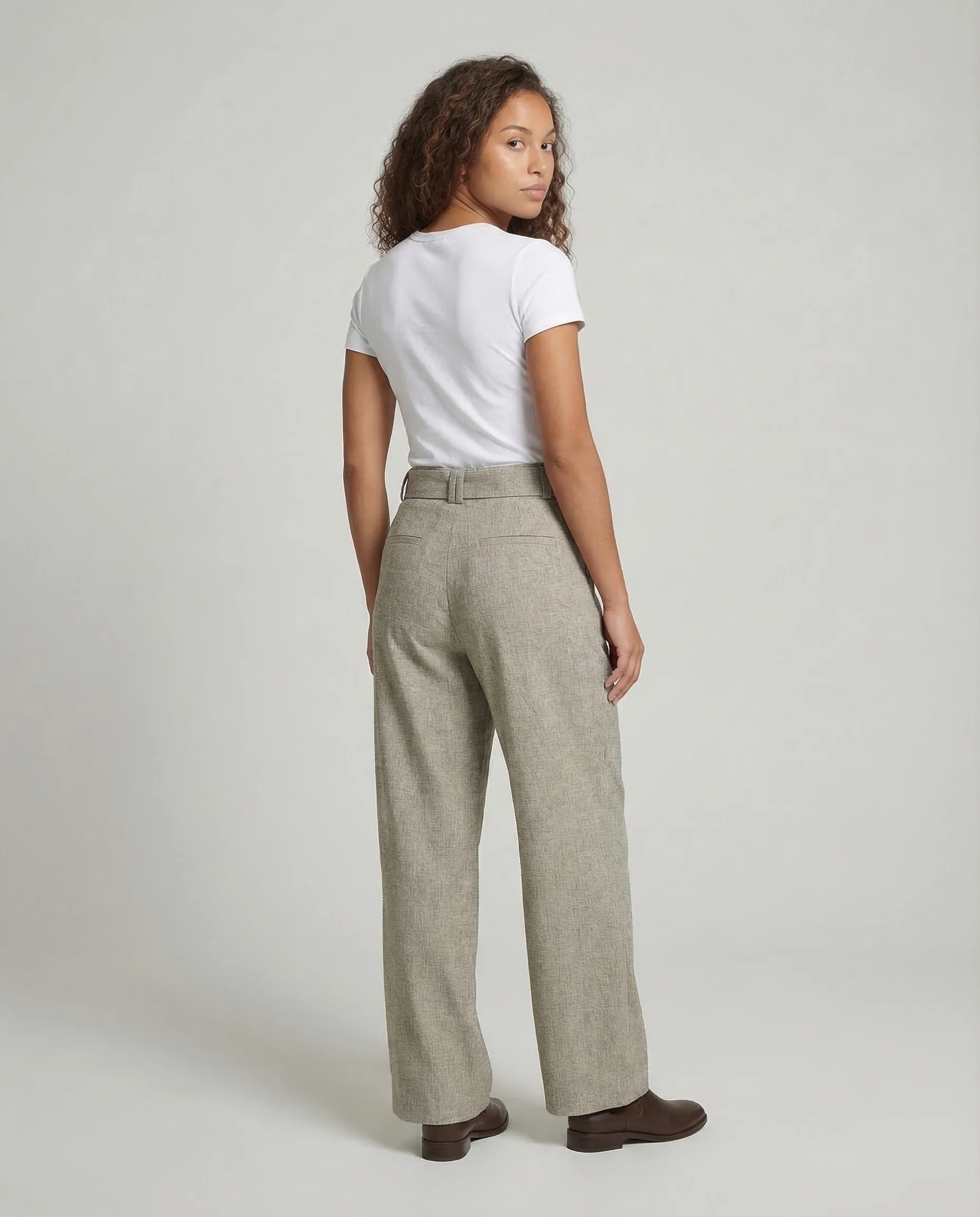 Damen Palazzo Hose Gürtel - Image 4