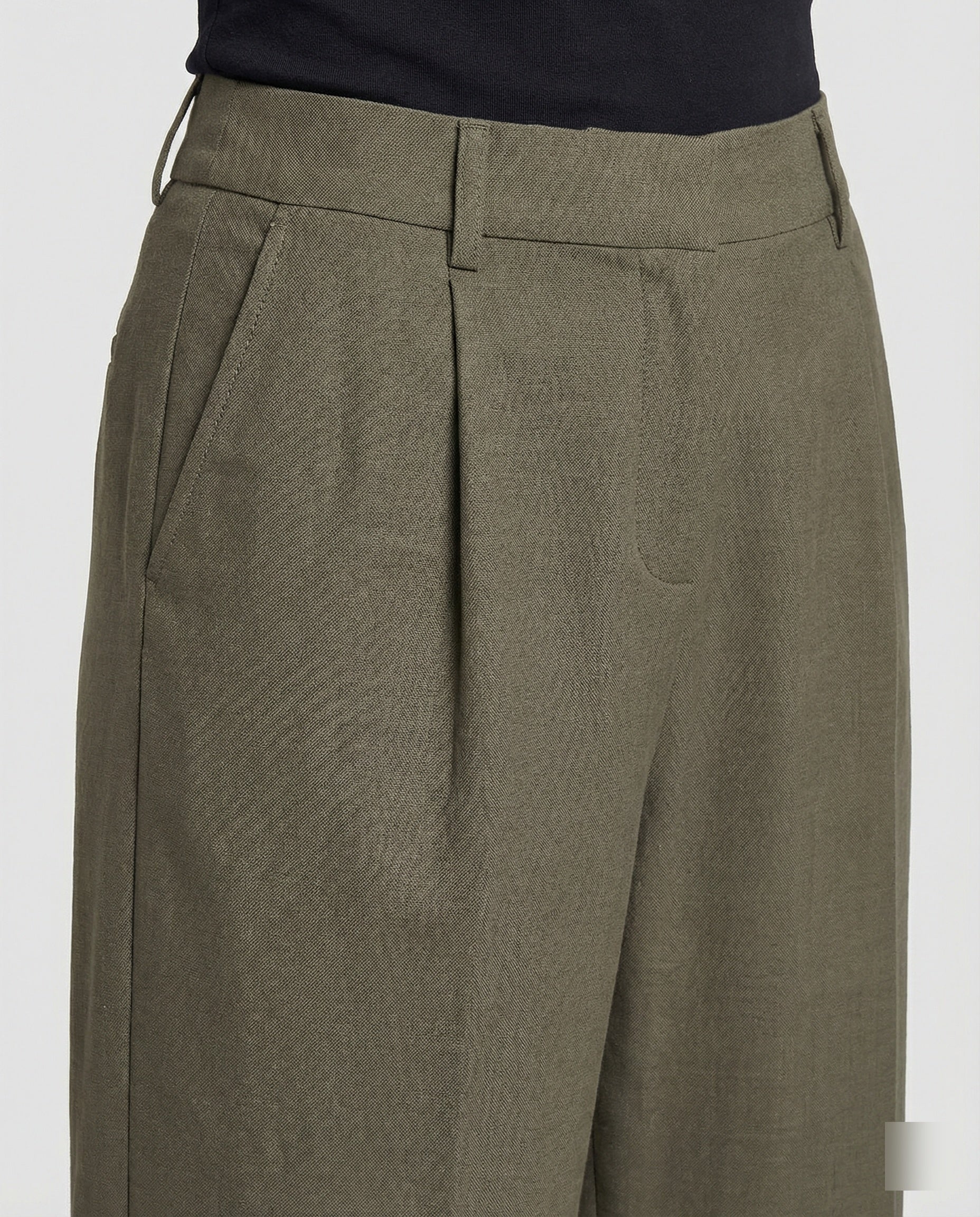 Freizeitkleidung Damen Stoffhose Weit - Image 4