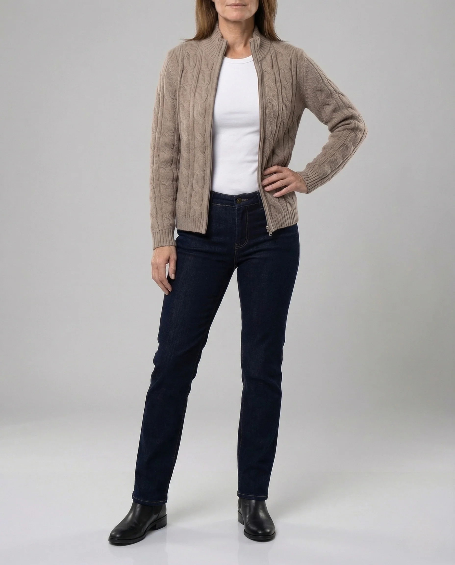 Damen Weite High Waist Jeans - Image 3