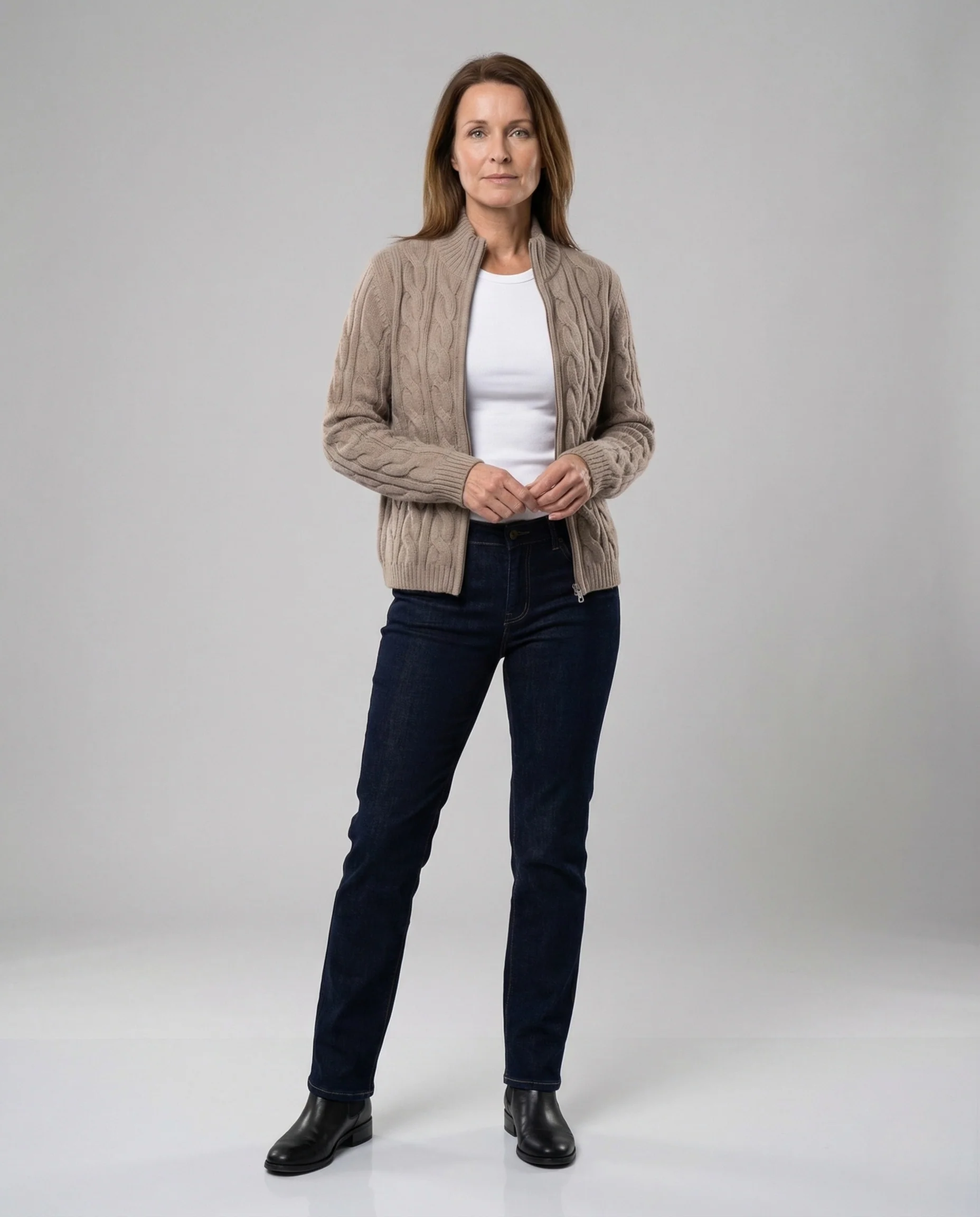 Damen Weite High Waist Jeans - Image 4