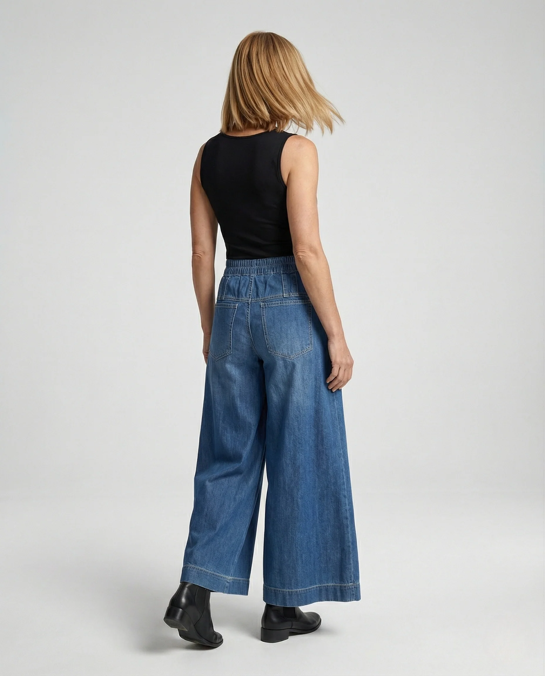 Jeans Culotte Damen High Waist - Image 3