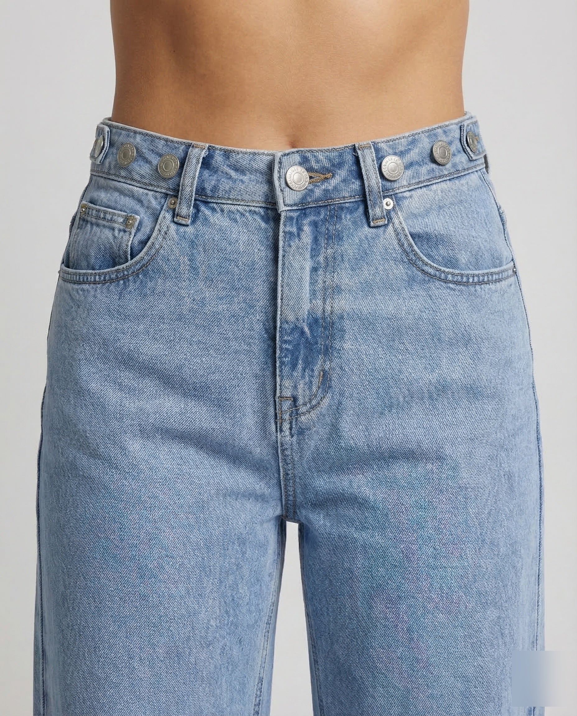 Damen Baggy Jeans Weit - Image 3