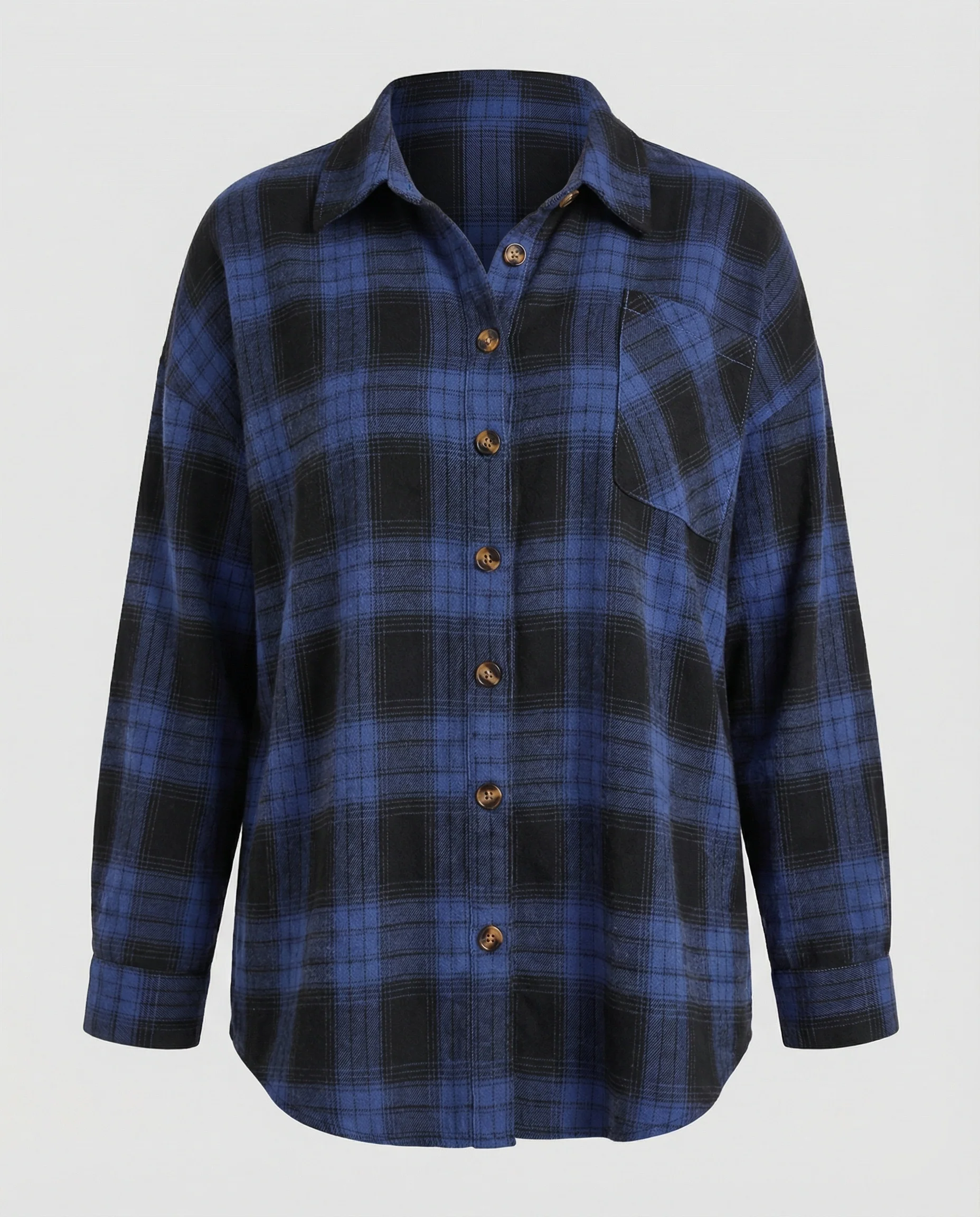 Damen Hemdjacke Flanell weit - Image 5
