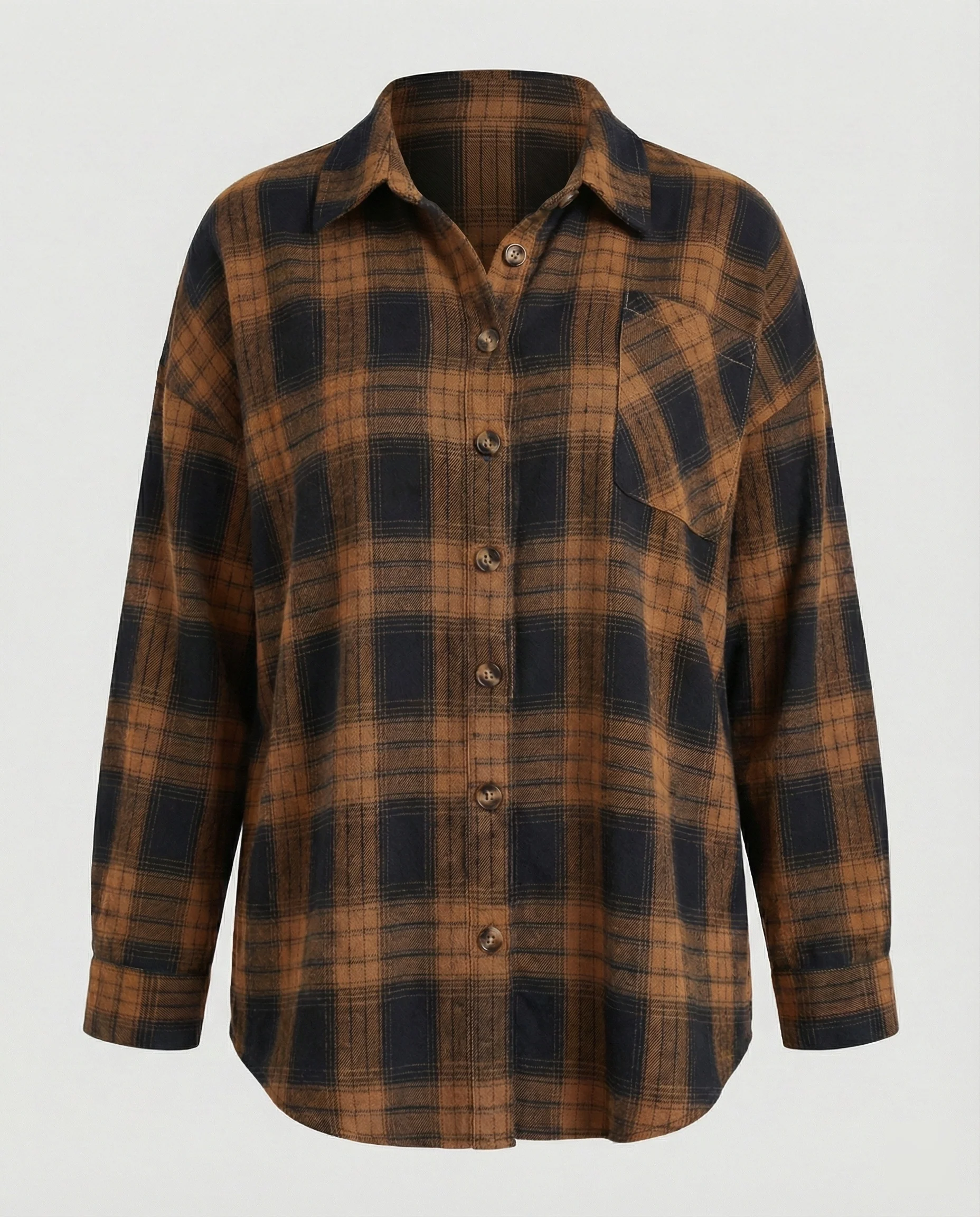 Damen Hemdjacke Flanell weit - Image 7