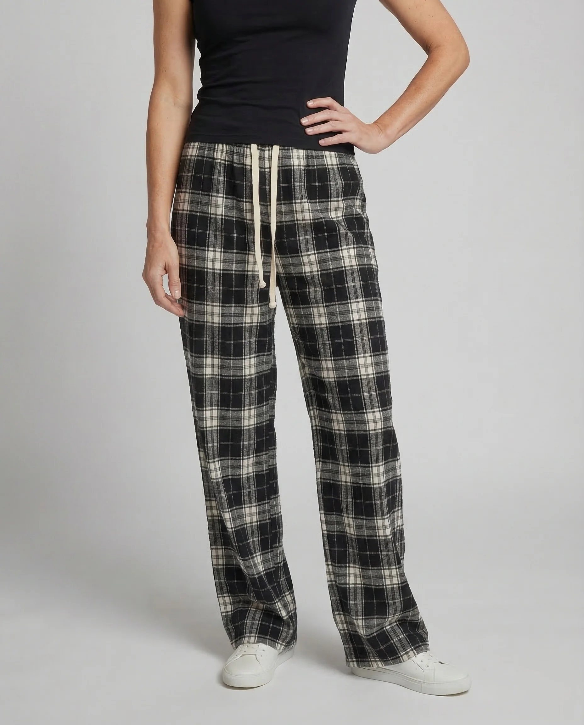 Damen Loungehose Karo - Image 2