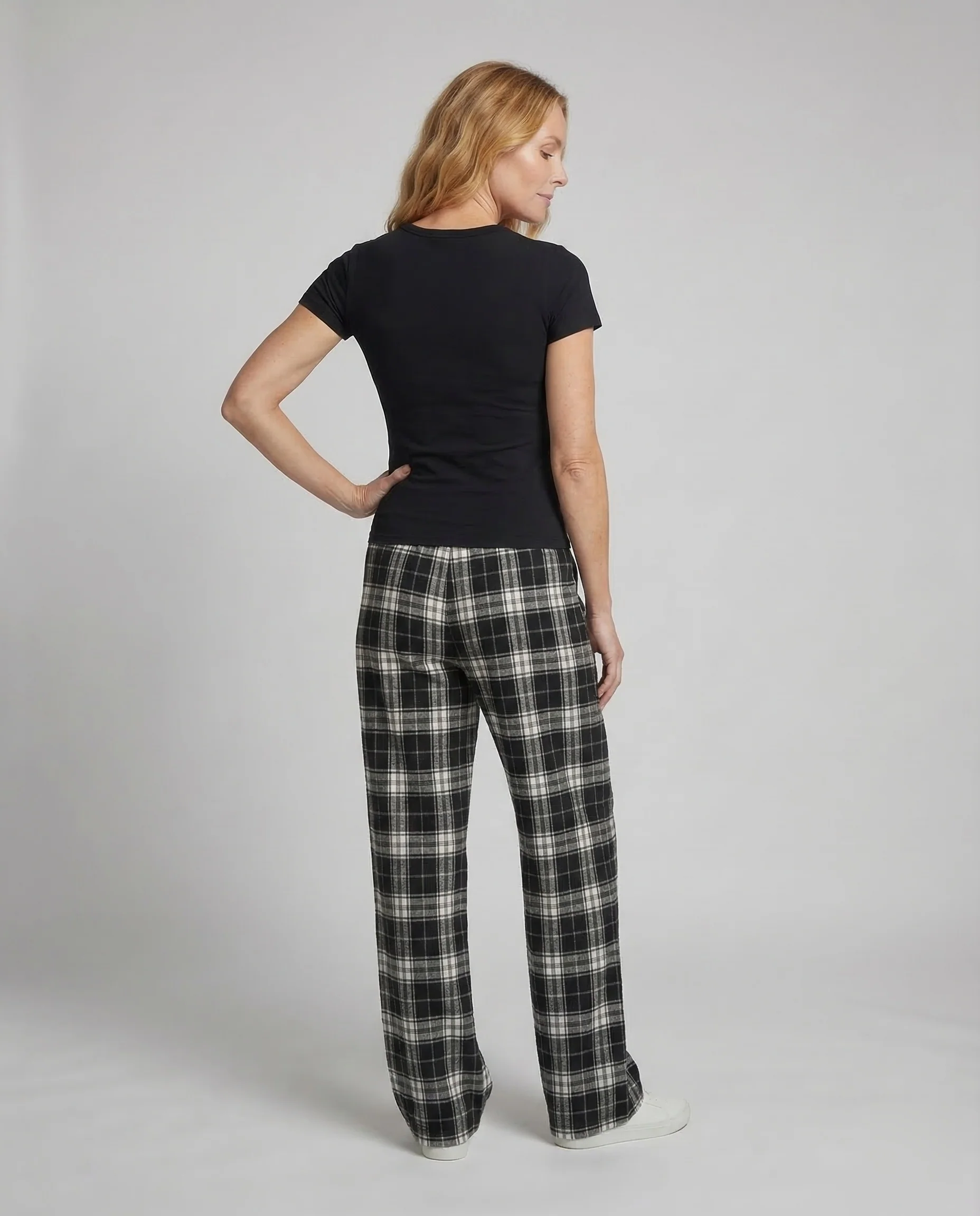 Damen Loungehose Karo - Image 4