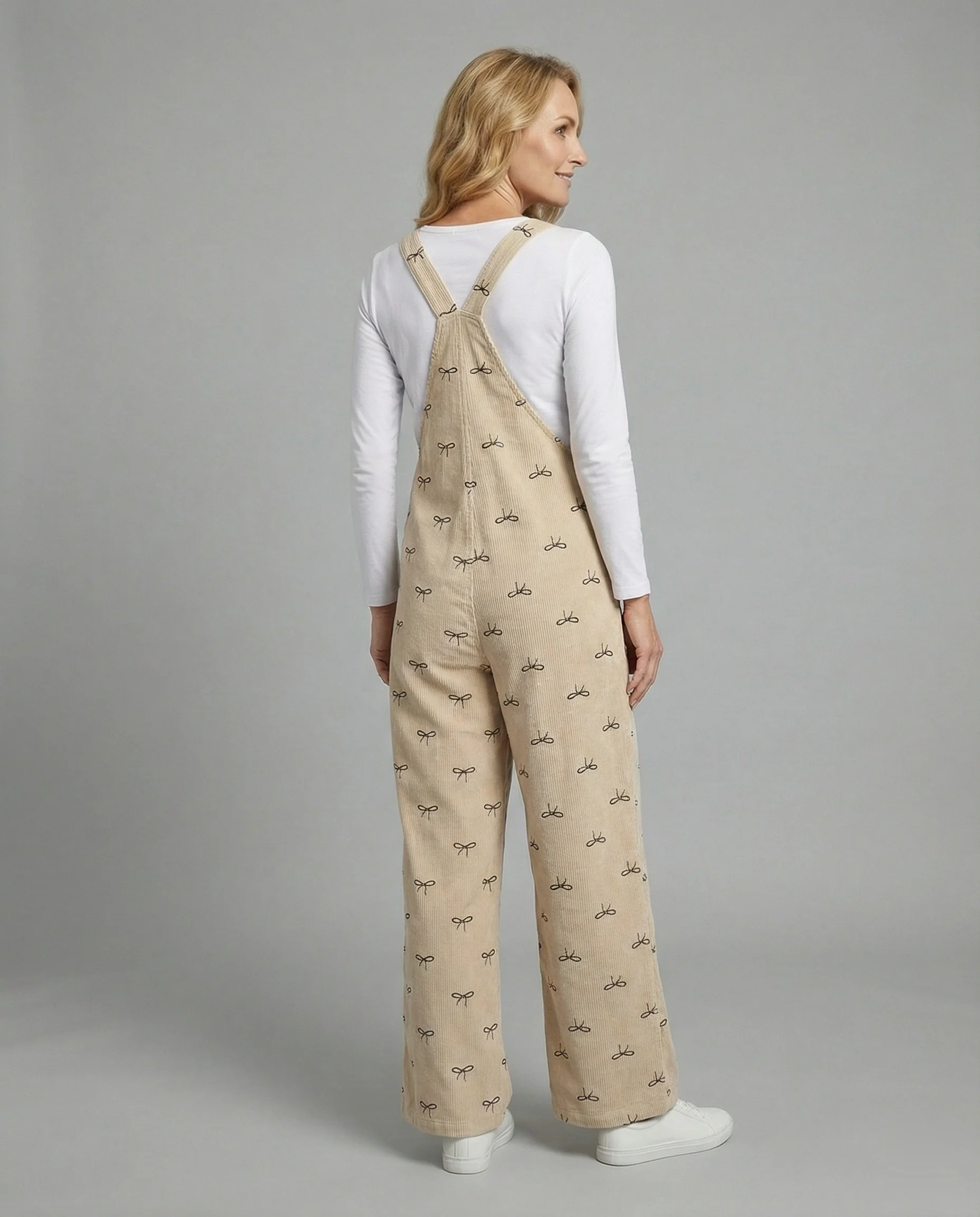 Damen Latzhose Cord Print - Image 2