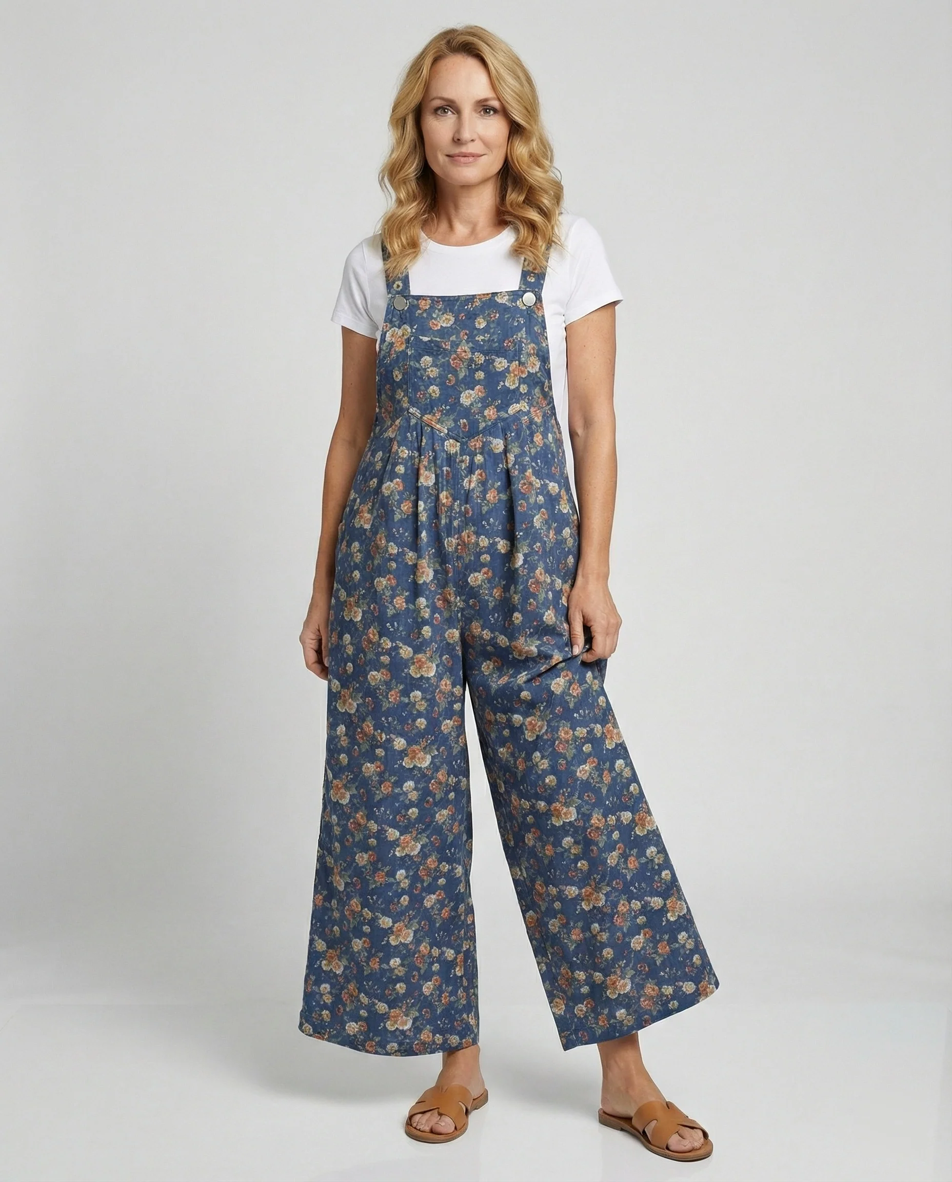 Damen Latzhose Damen Leinenoptik - Image 2