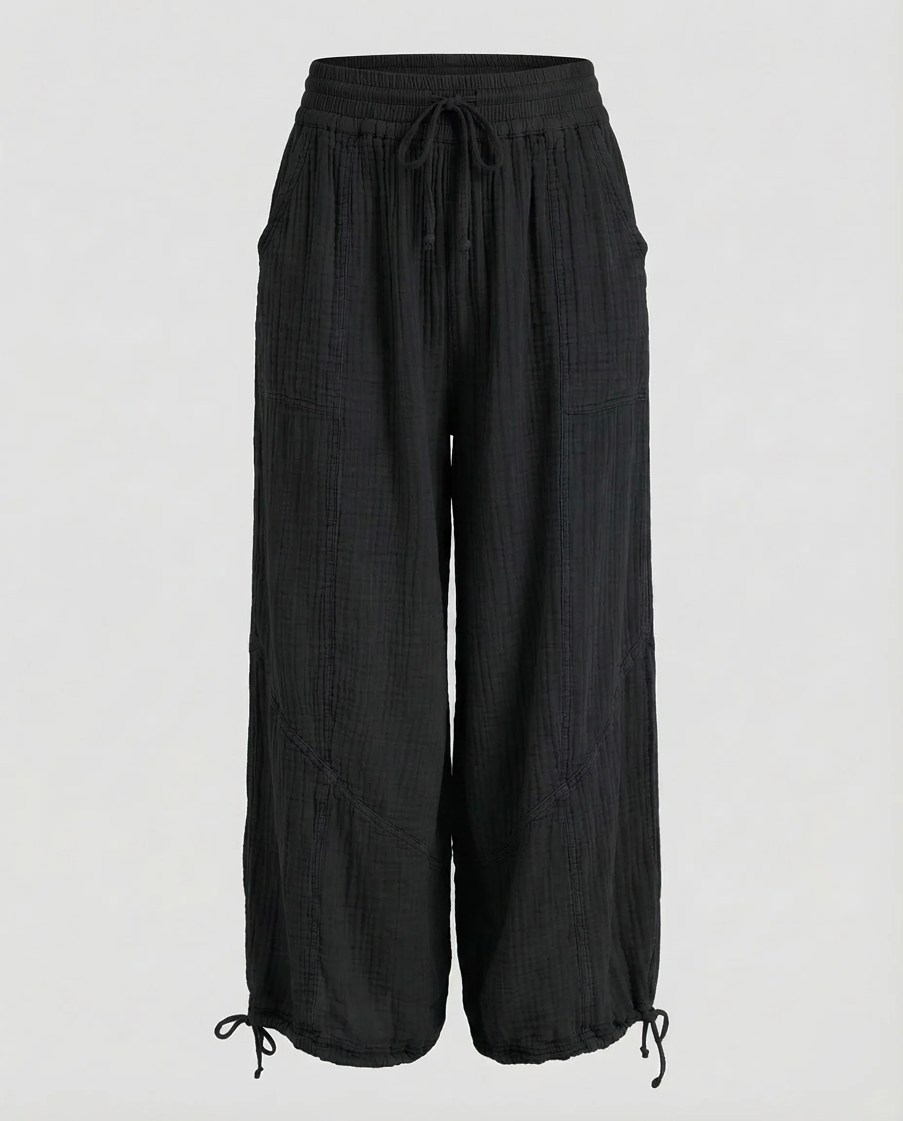 Damen Musselin Hose Weit - Image 10