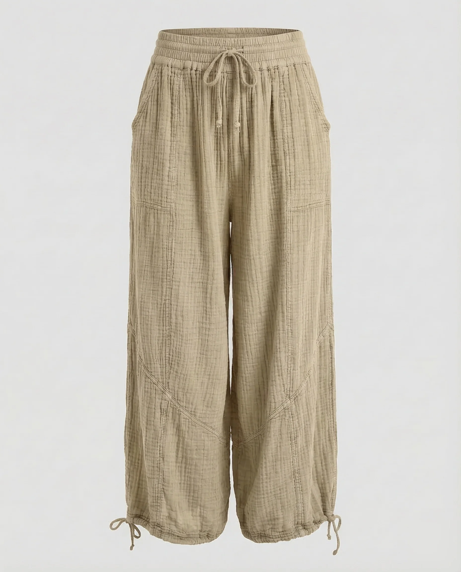 Damen Musselin Hose Weit - Image 11