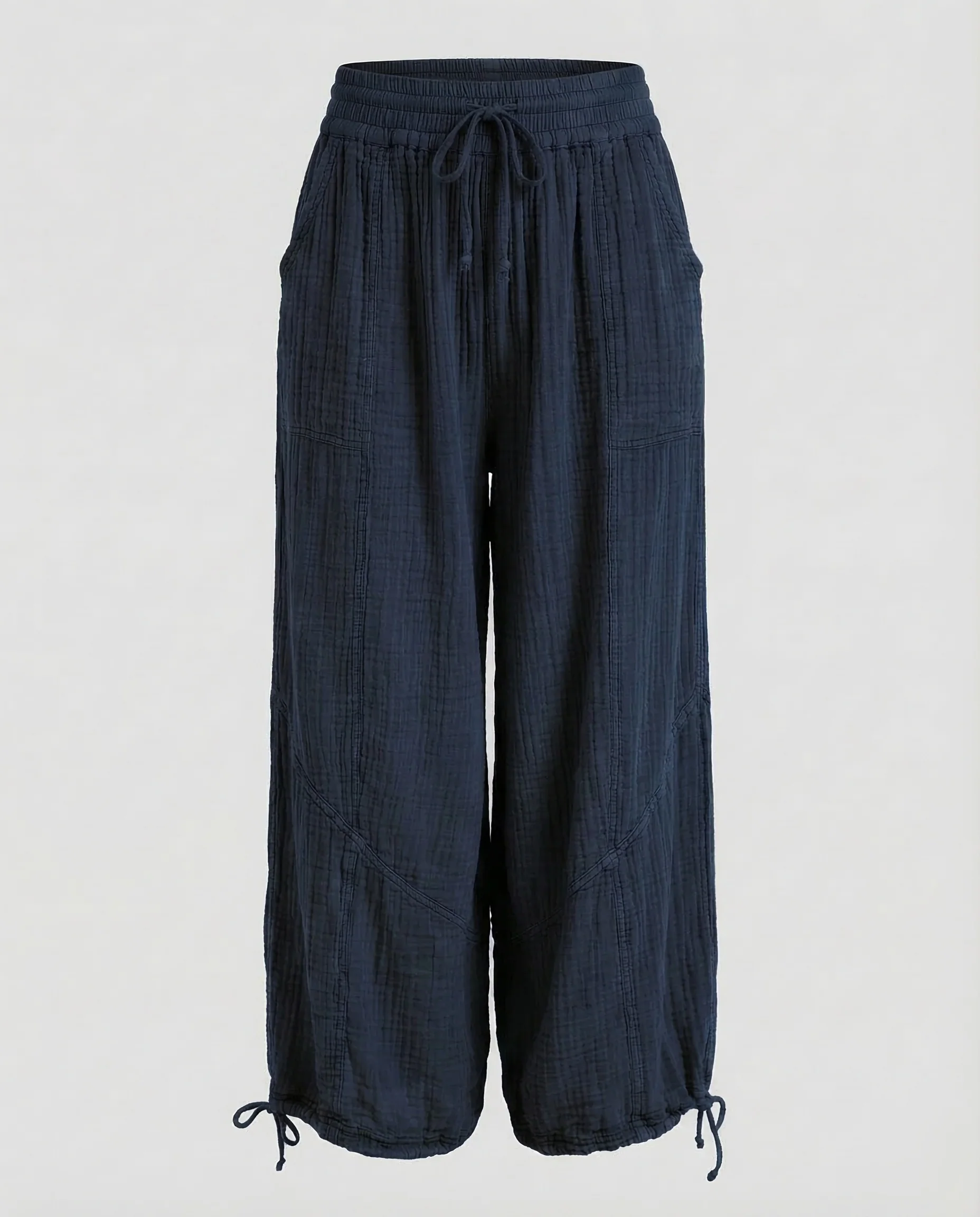Damen Musselin Hose Weit - Image 12