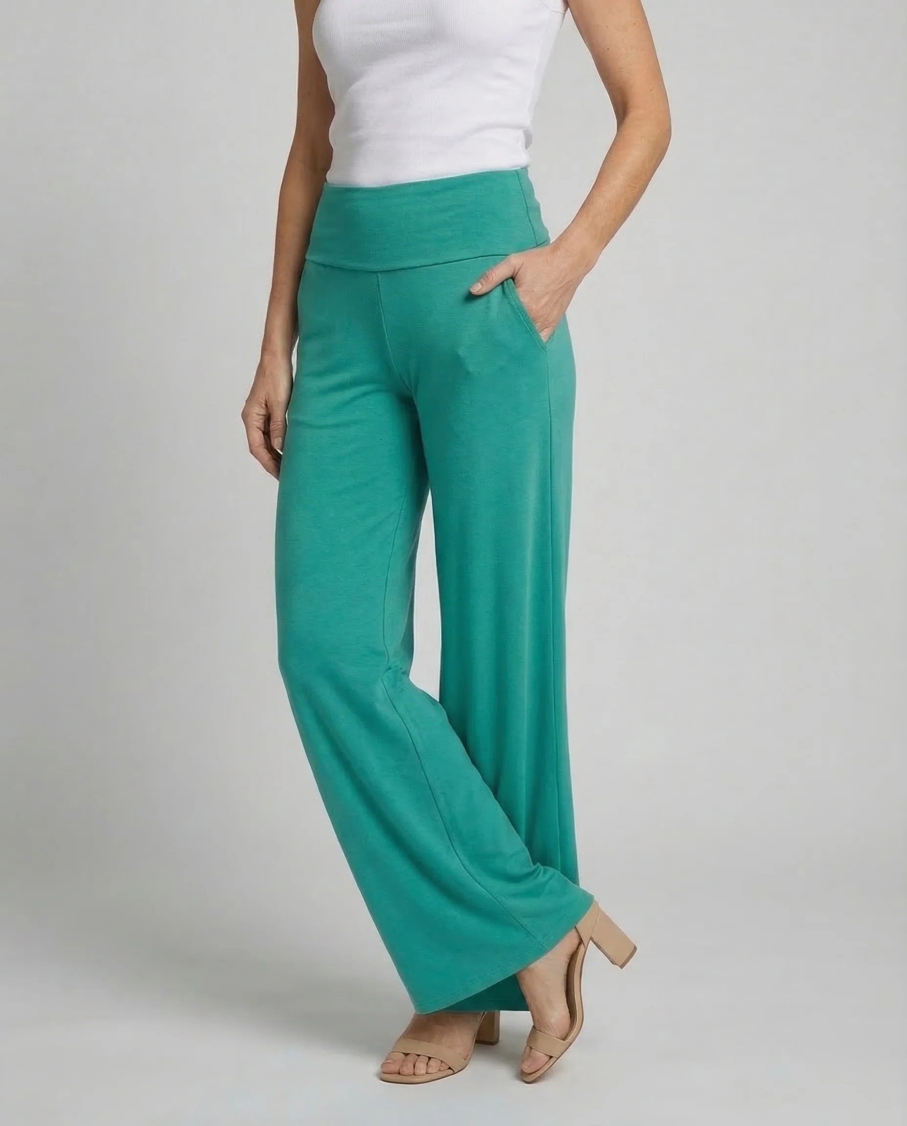 Damen Palazzo Hose Jersey - Image 2