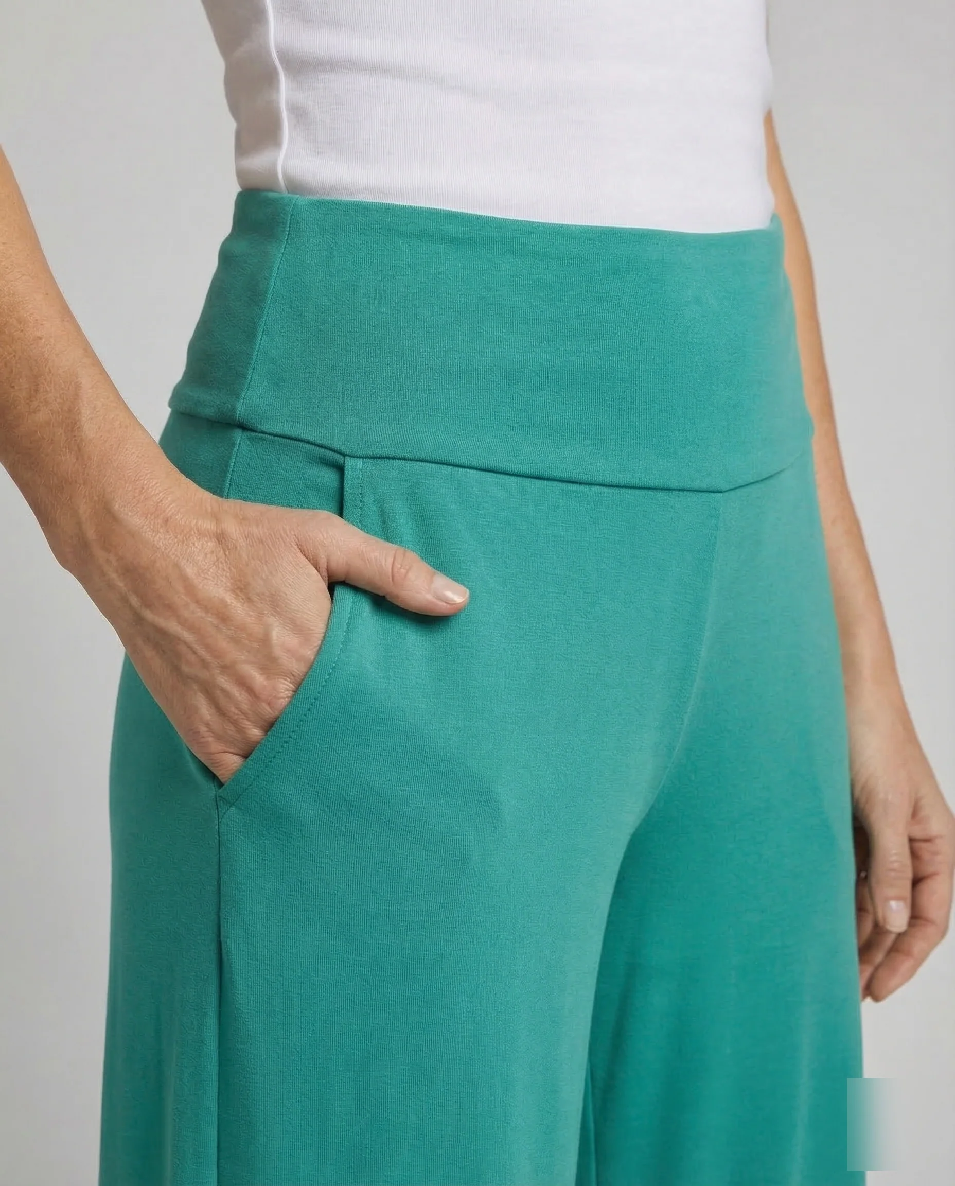 Damen Palazzo Hose Jersey - Image 3