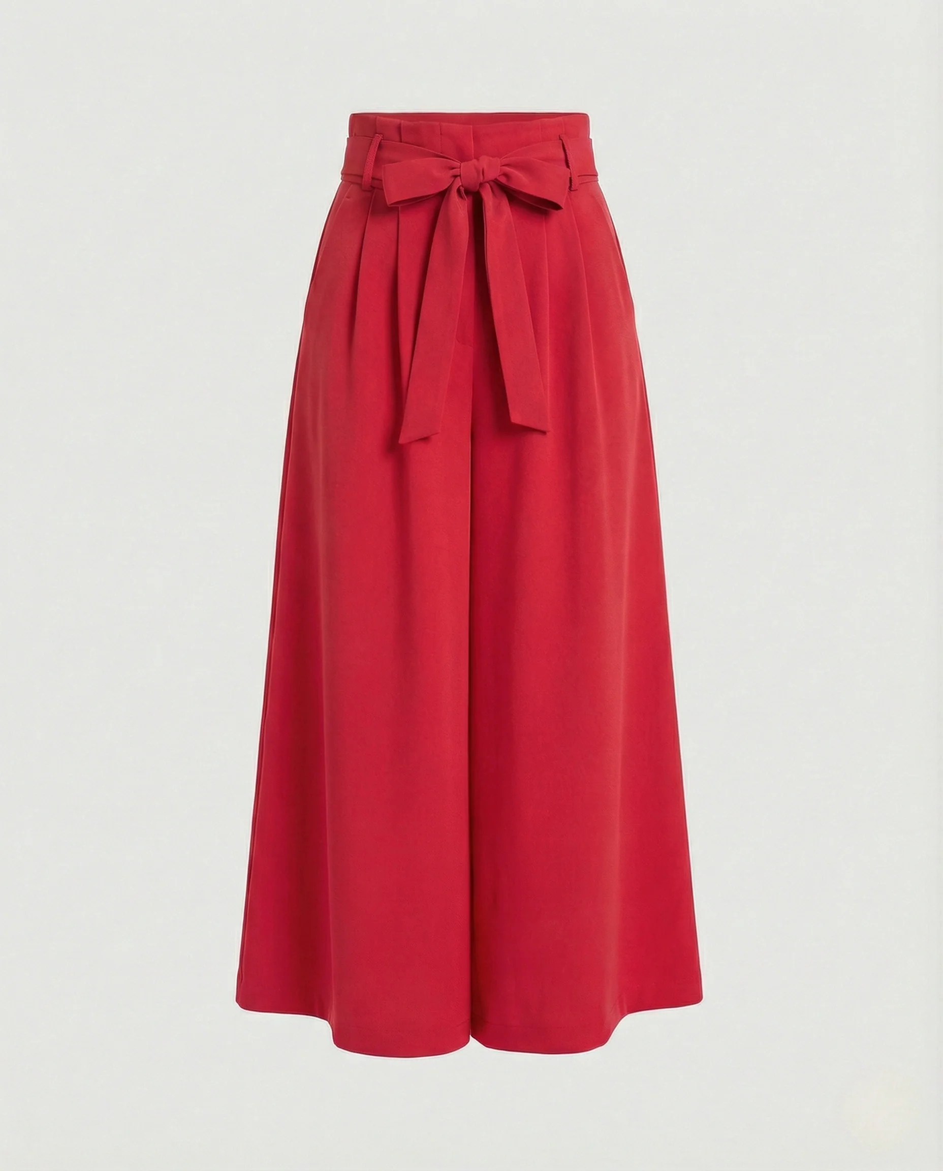 Palazzohose Damen High Waist Gürtel - Image 11