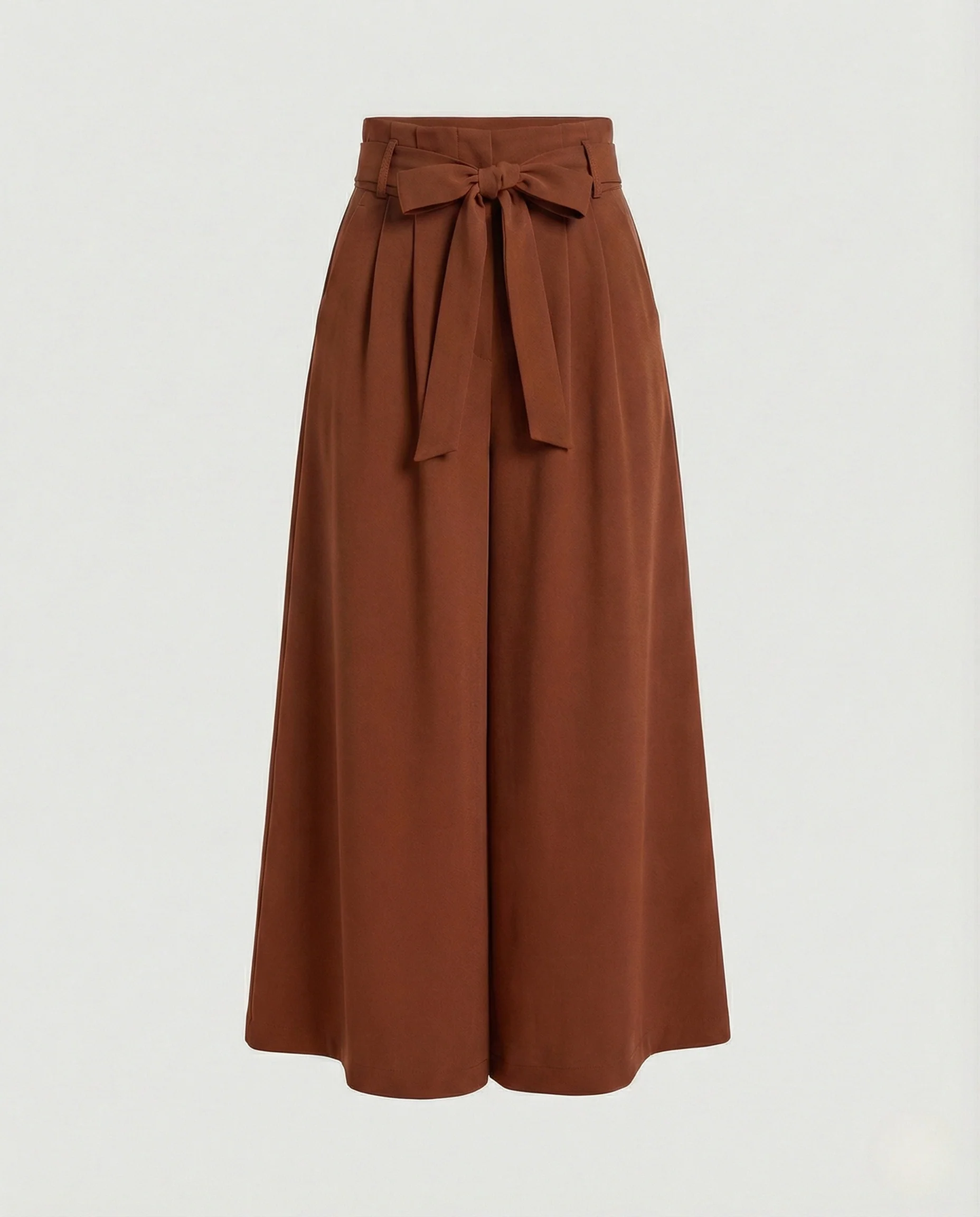 Palazzohose Damen High Waist Gürtel - Image 6
