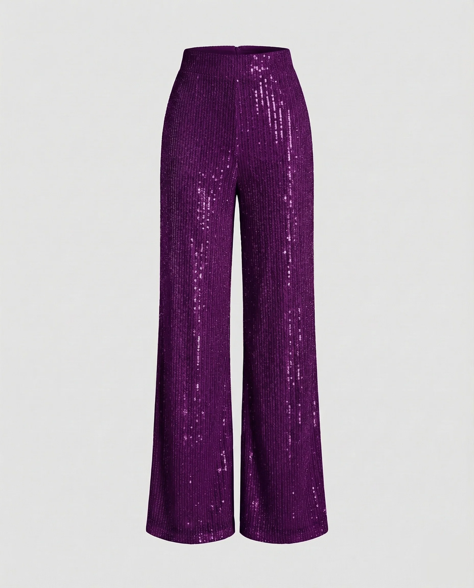 Damen Pailletten Plissee Hose - Image 13