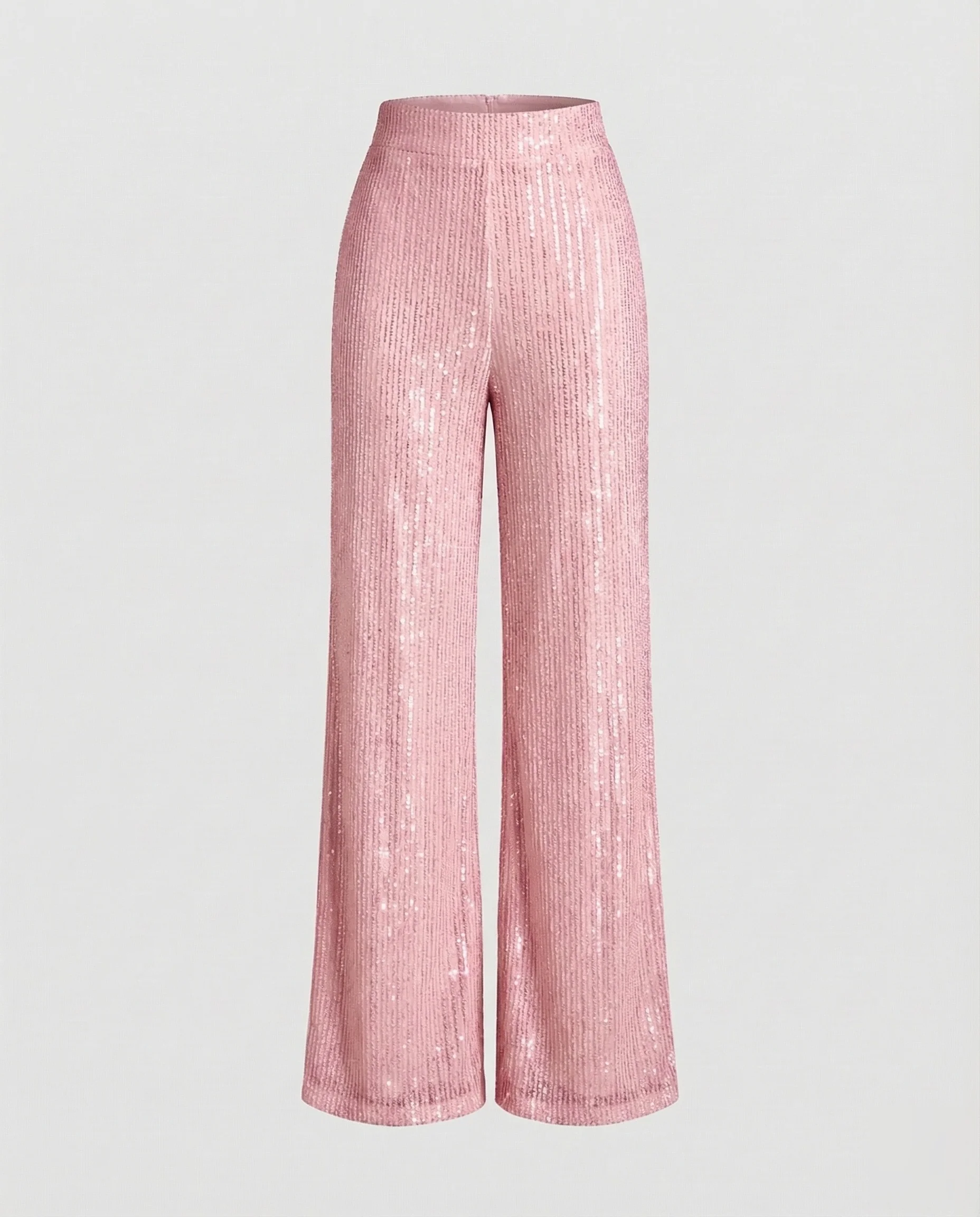 Damen Pailletten Plissee Hose - Image 5