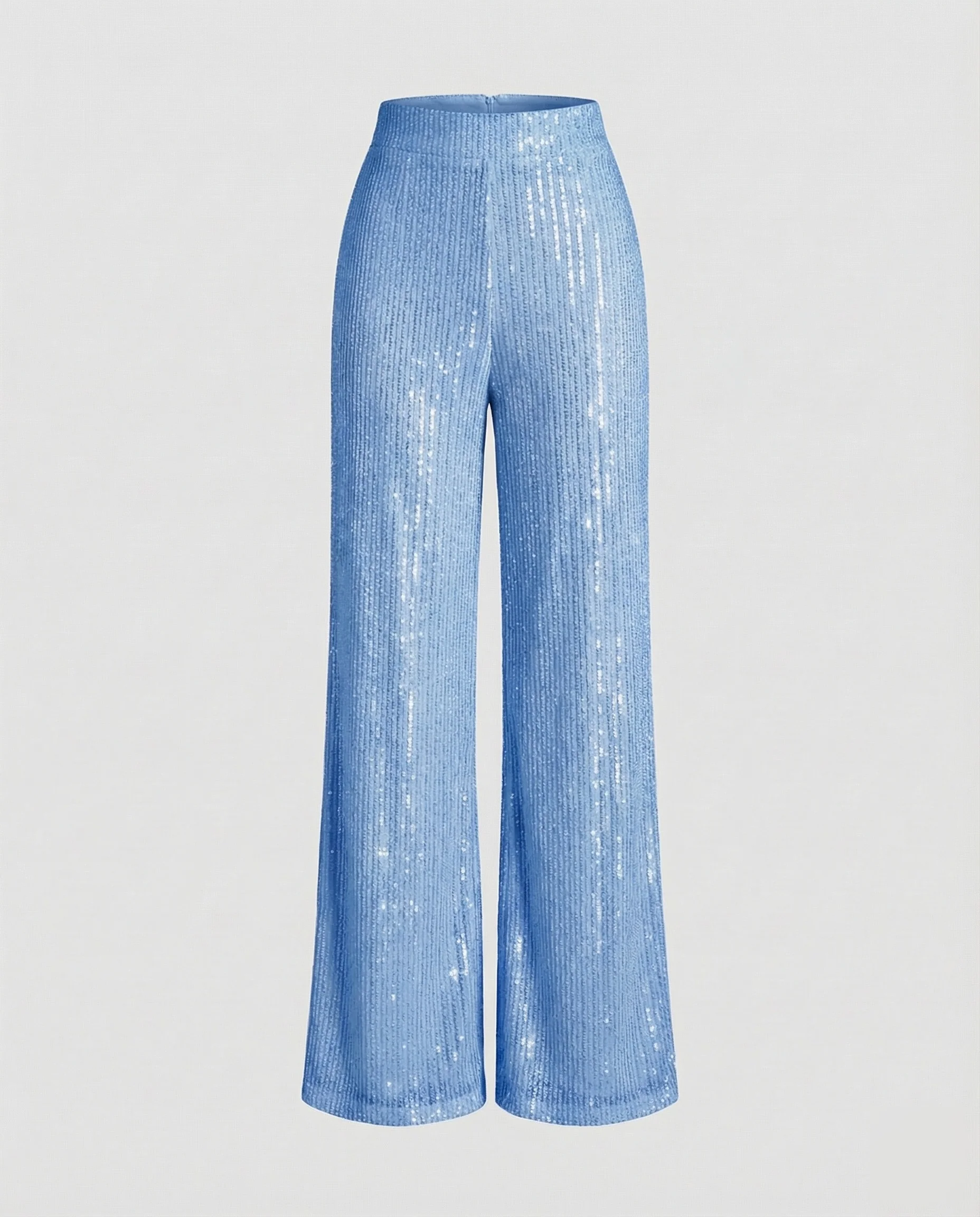 Damen Pailletten Plissee Hose - Image 7