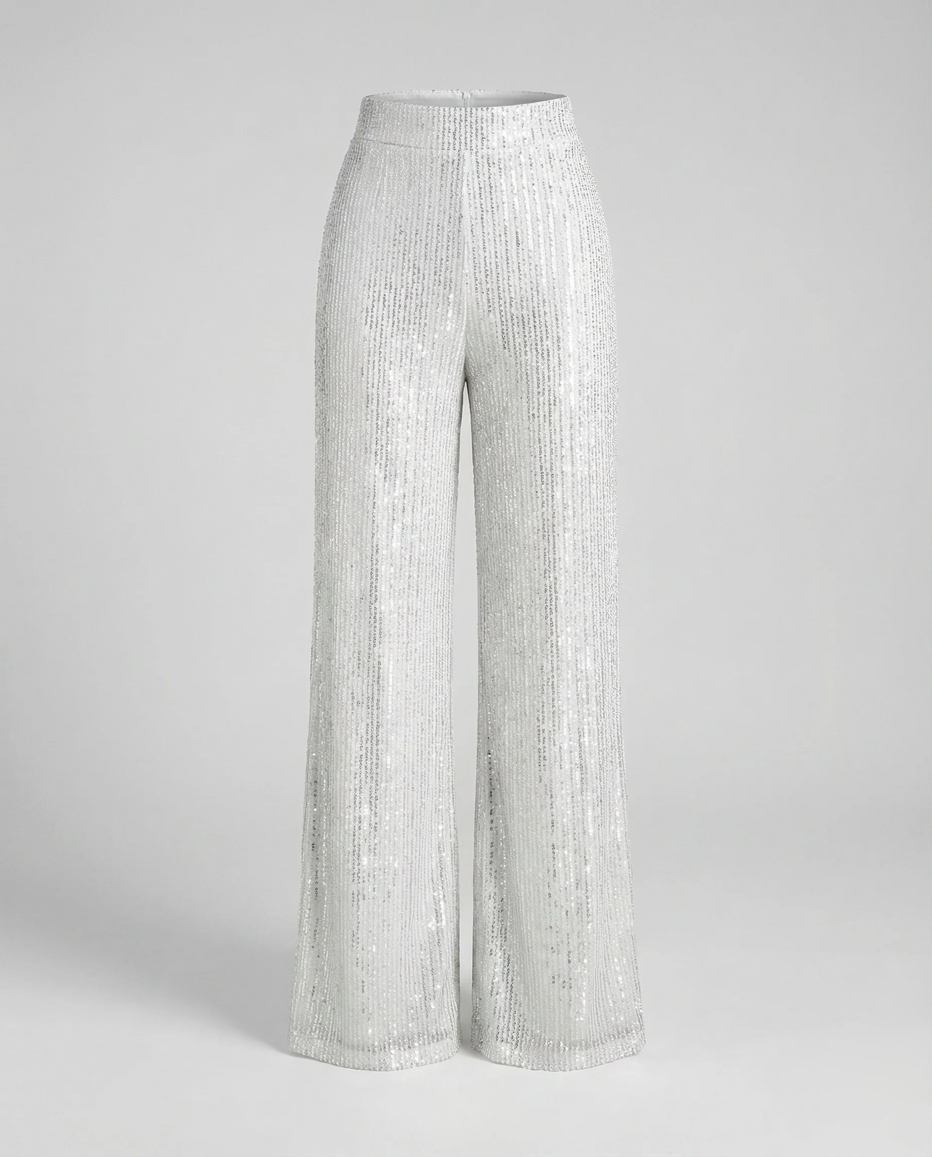 Damen Pailletten Plissee Hose - Image 8