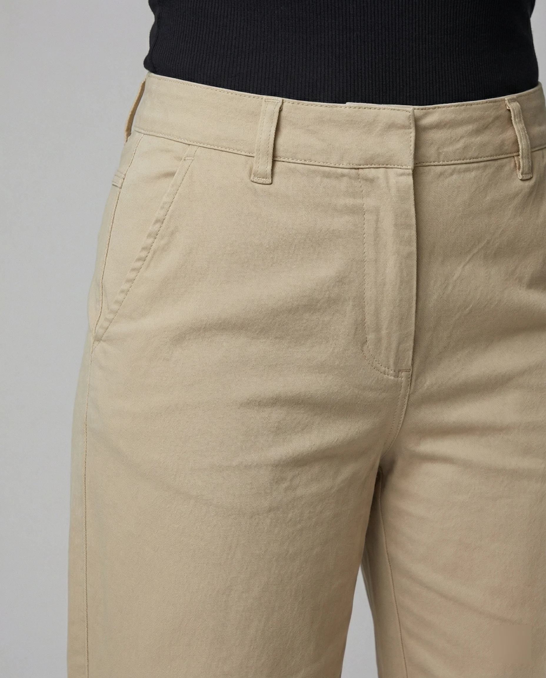 Weite Stoffhose im Palazzo-Schnitt mit hohem Bund und Bügelfalte Heidi-Mode - Image 3