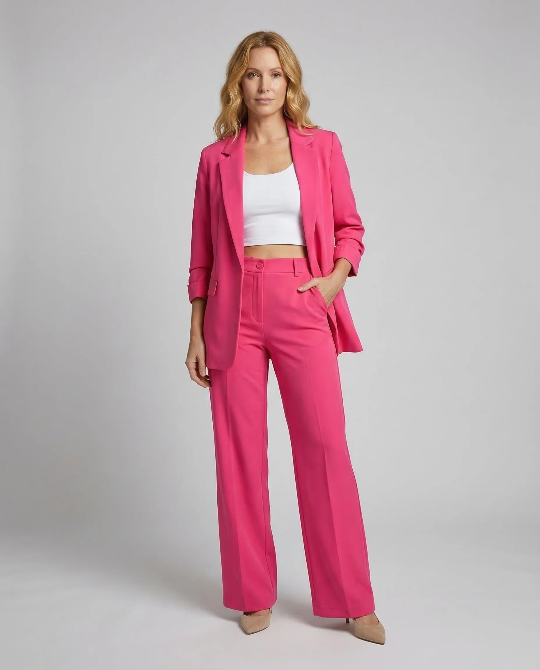 Damen Anzughose High Waist