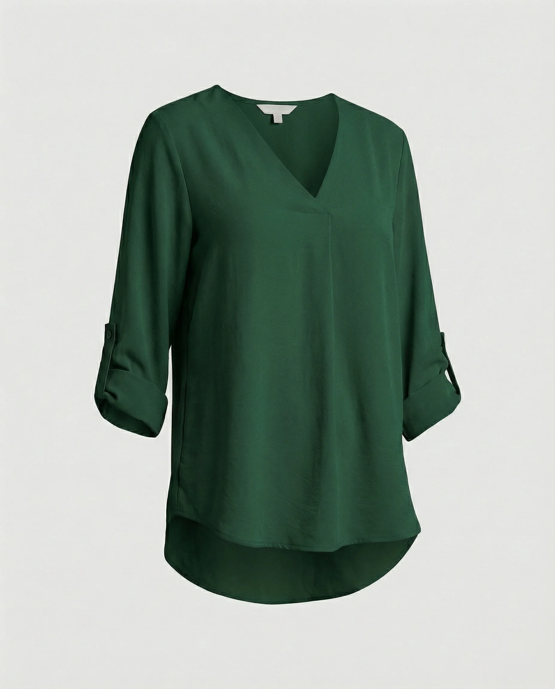 Tunika Bluse Damen mit Umschlagärmeln - Image 9