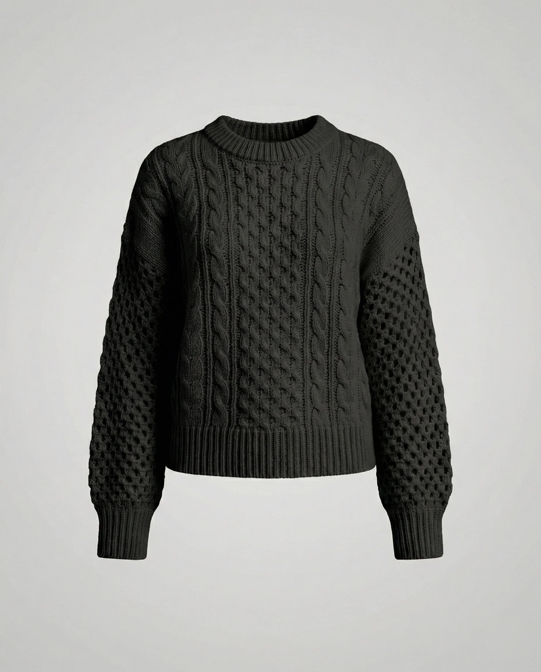 Damen Strickpullover V-Ausschnitt Weit - Image 7