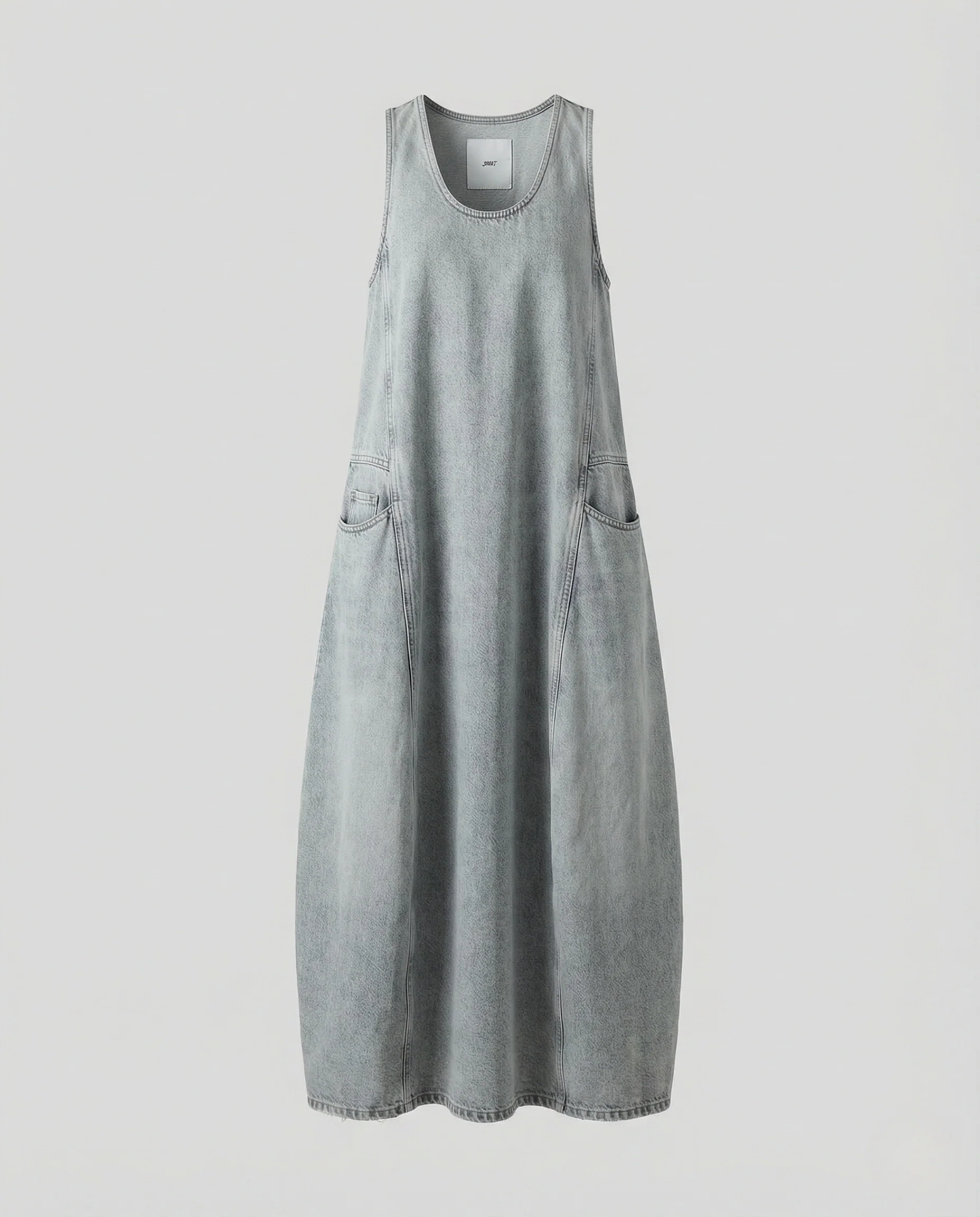 Damen Jeans Sackkleid mit Taschen - Image 4