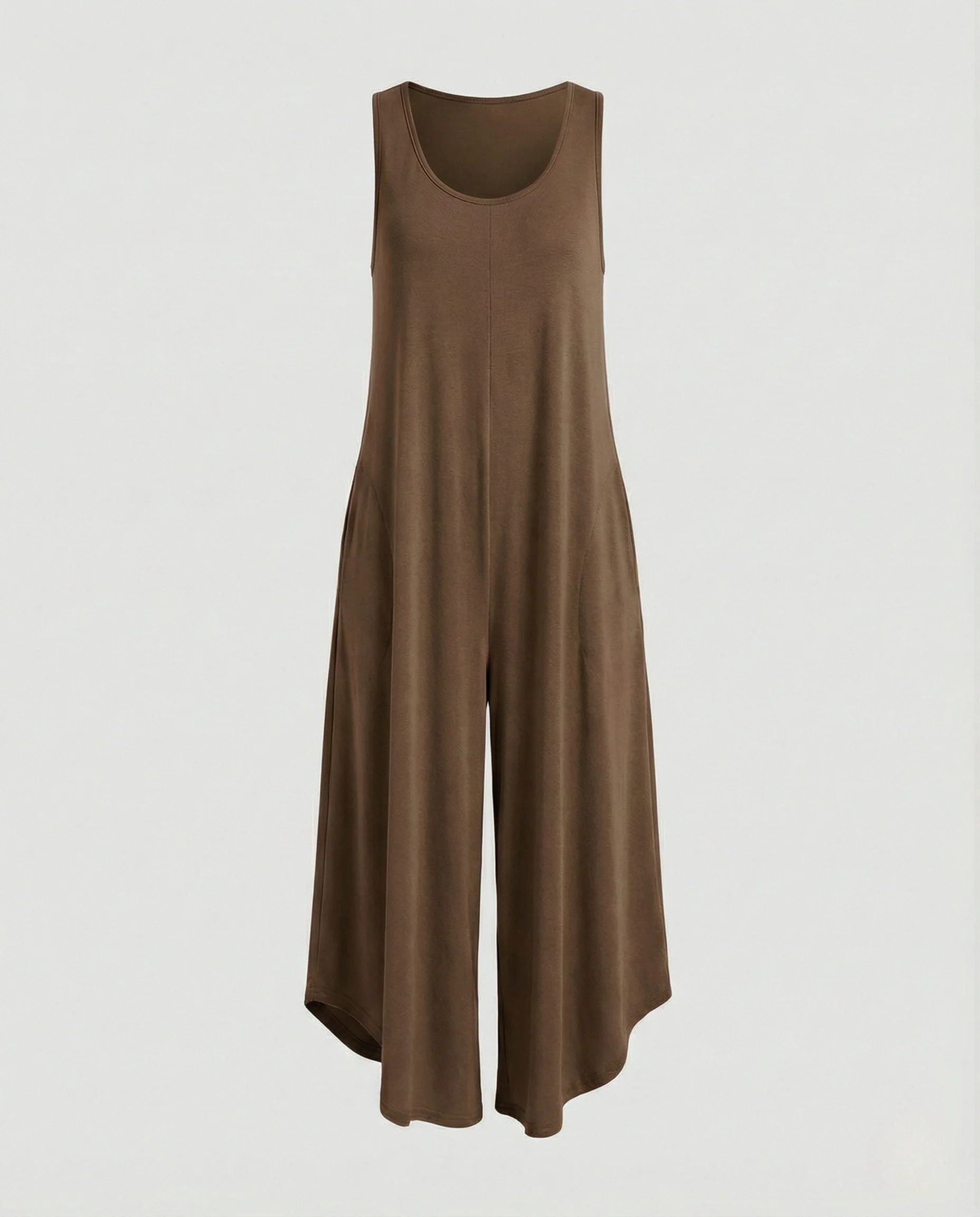 Damen Ärmelloser Overall mit V-Ausschnitt - Image 10